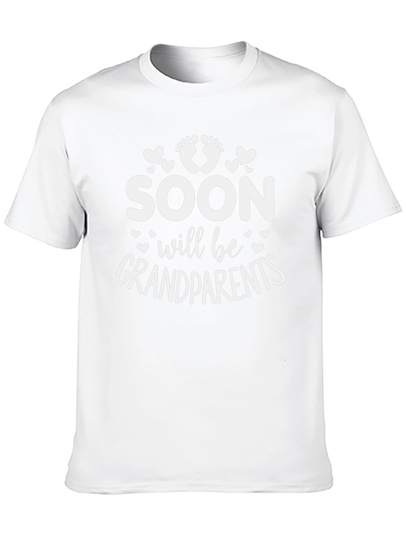 Soon To Be Grandparents Black Graphic Tee