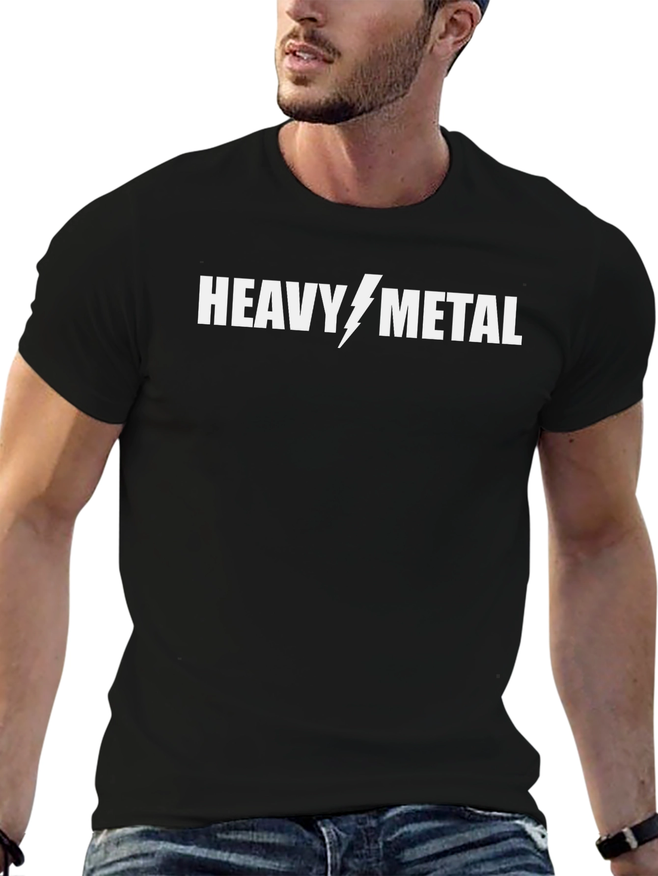 Heavy Metal Graphic T-Shirt - Black