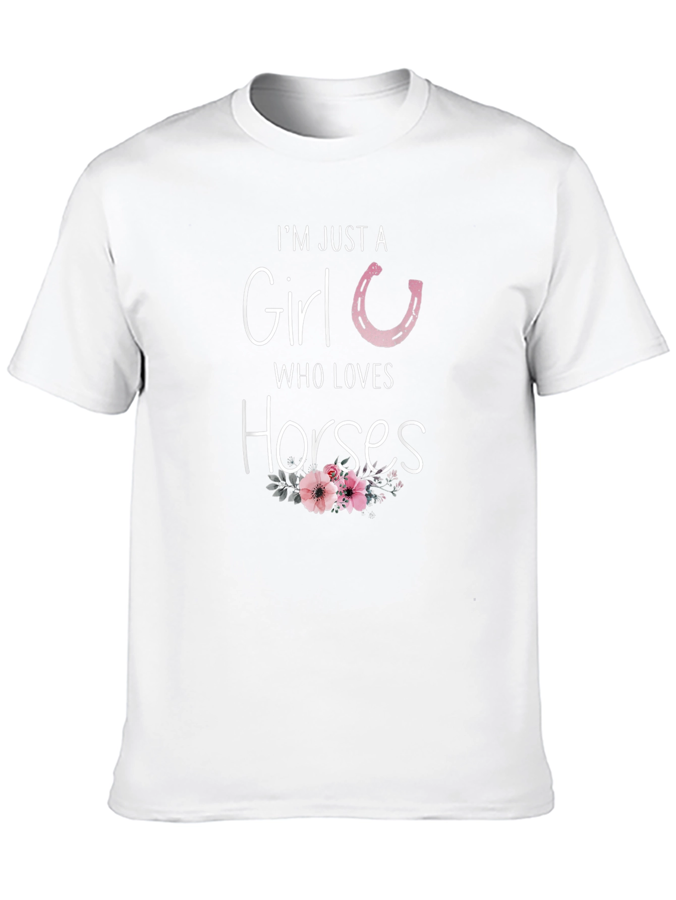 Im Just A Girl Who Loves Horses T-Shirt