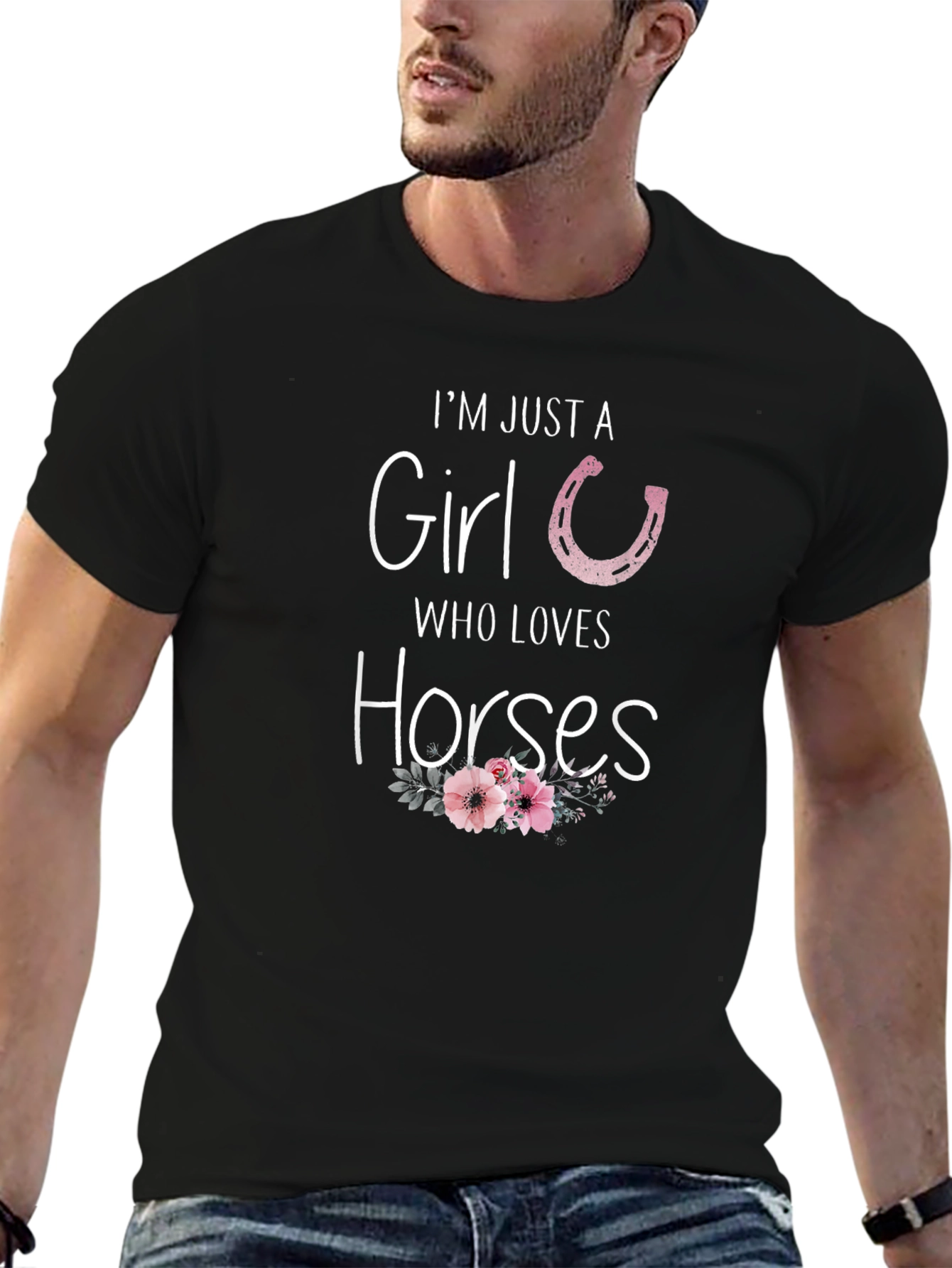 Im Just A Girl Who Loves Horses T-Shirt