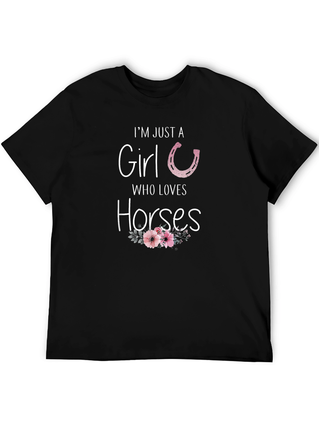 Im Just A Girl Who Loves Horses T-Shirt