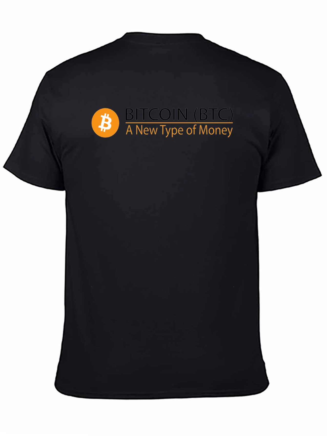 Bitcoin BTC Cryptocurrency Black T-Shirt