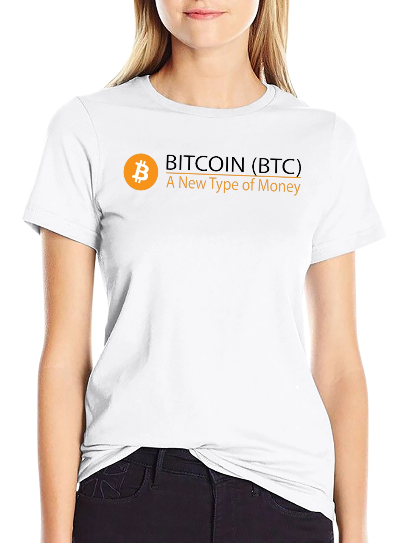 Bitcoin BTC Cryptocurrency Black T-Shirt