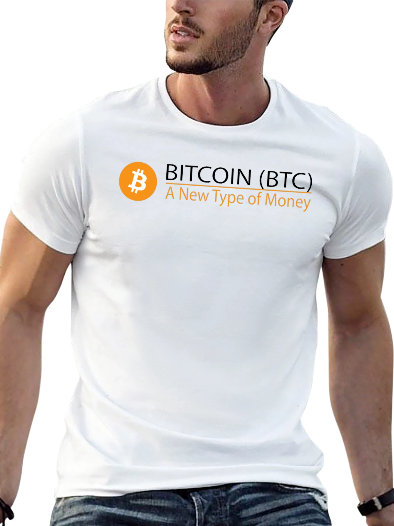 Bitcoin BTC Cryptocurrency Black T-Shirt