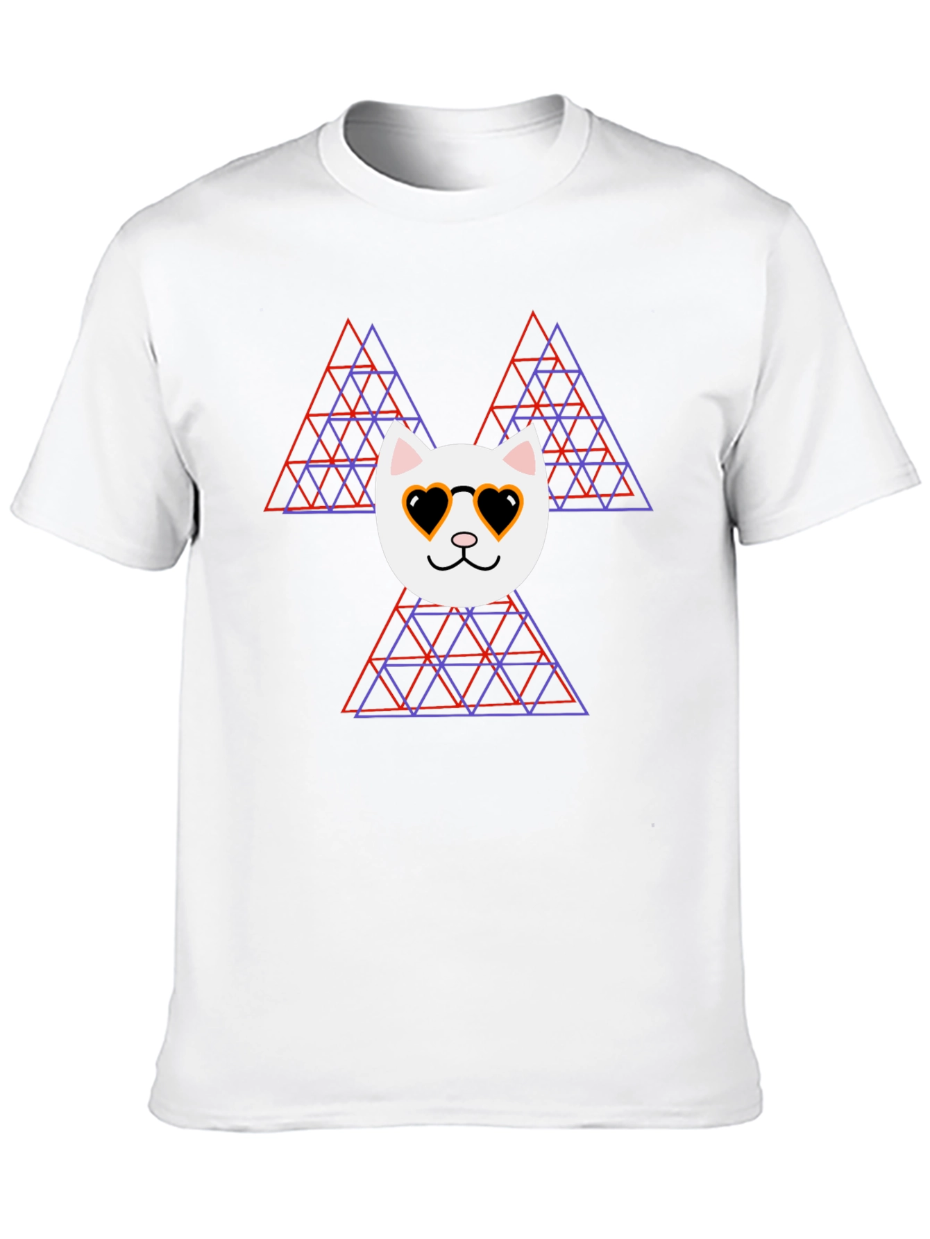 Cool Cat Geometric T-Shirt
