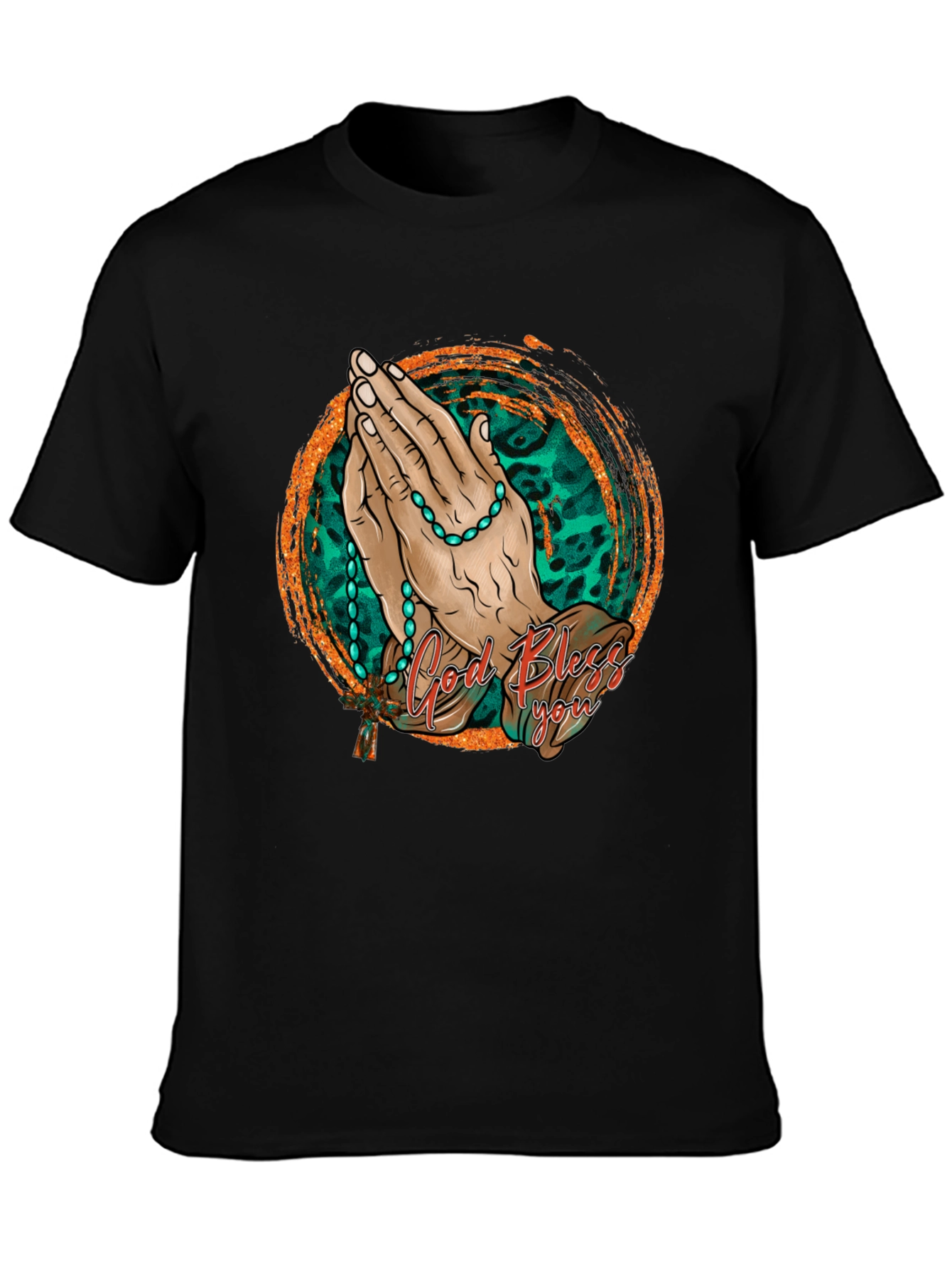 God Bless You Graphic Print Tee