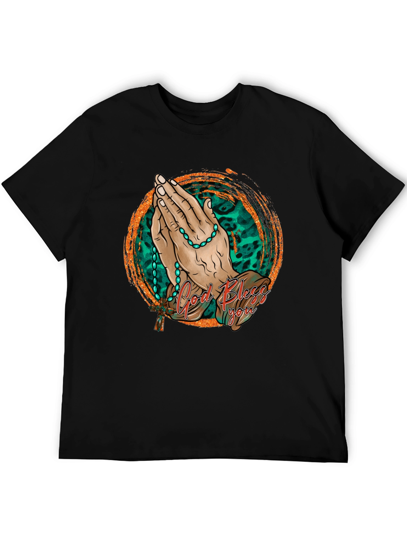 God Bless You Graphic Print Tee