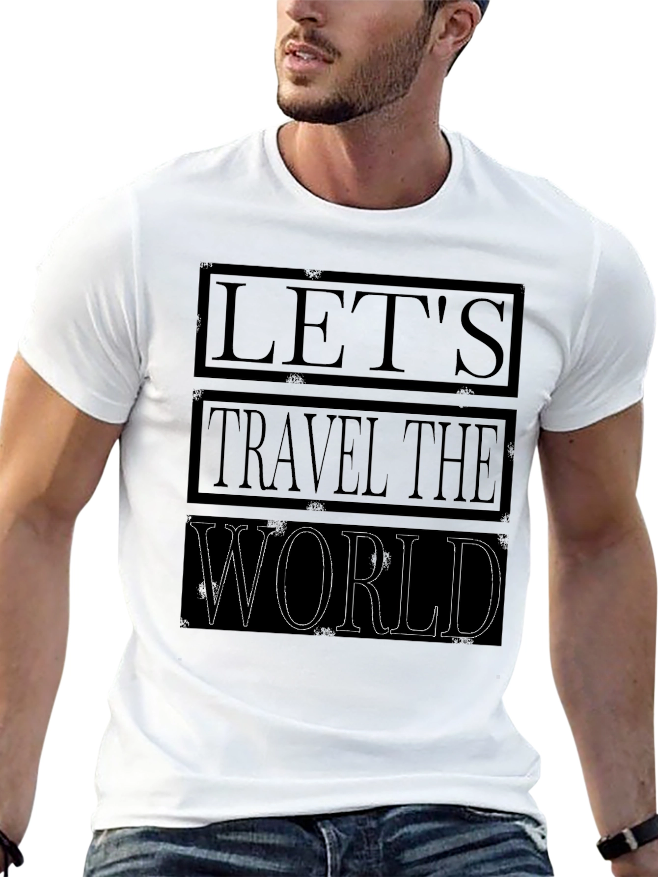 Lets Travel the World Graphic T-Shirt