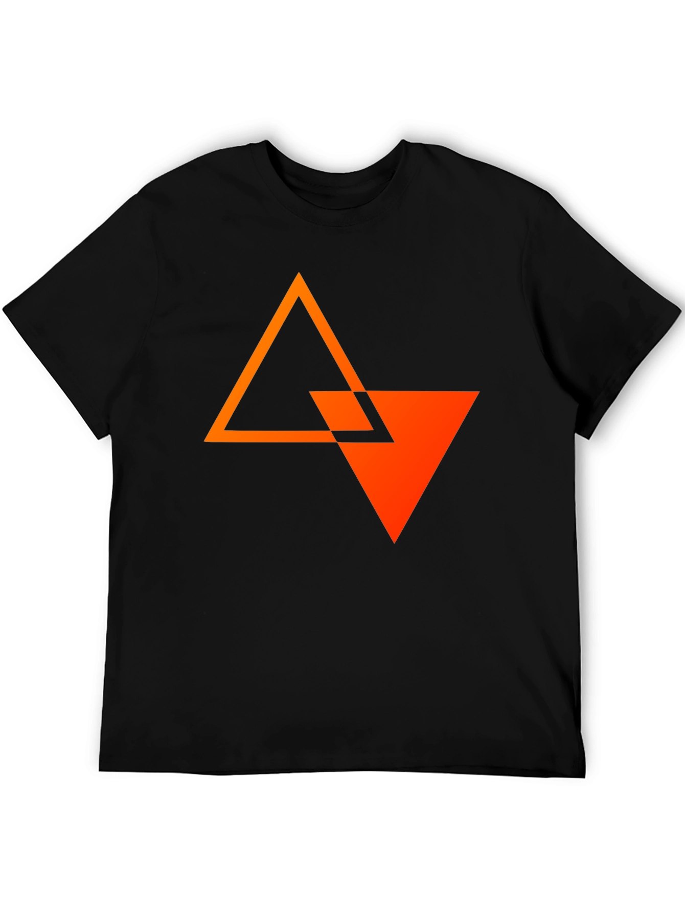 Modern Graphic Tee: Abstract Triangle Design