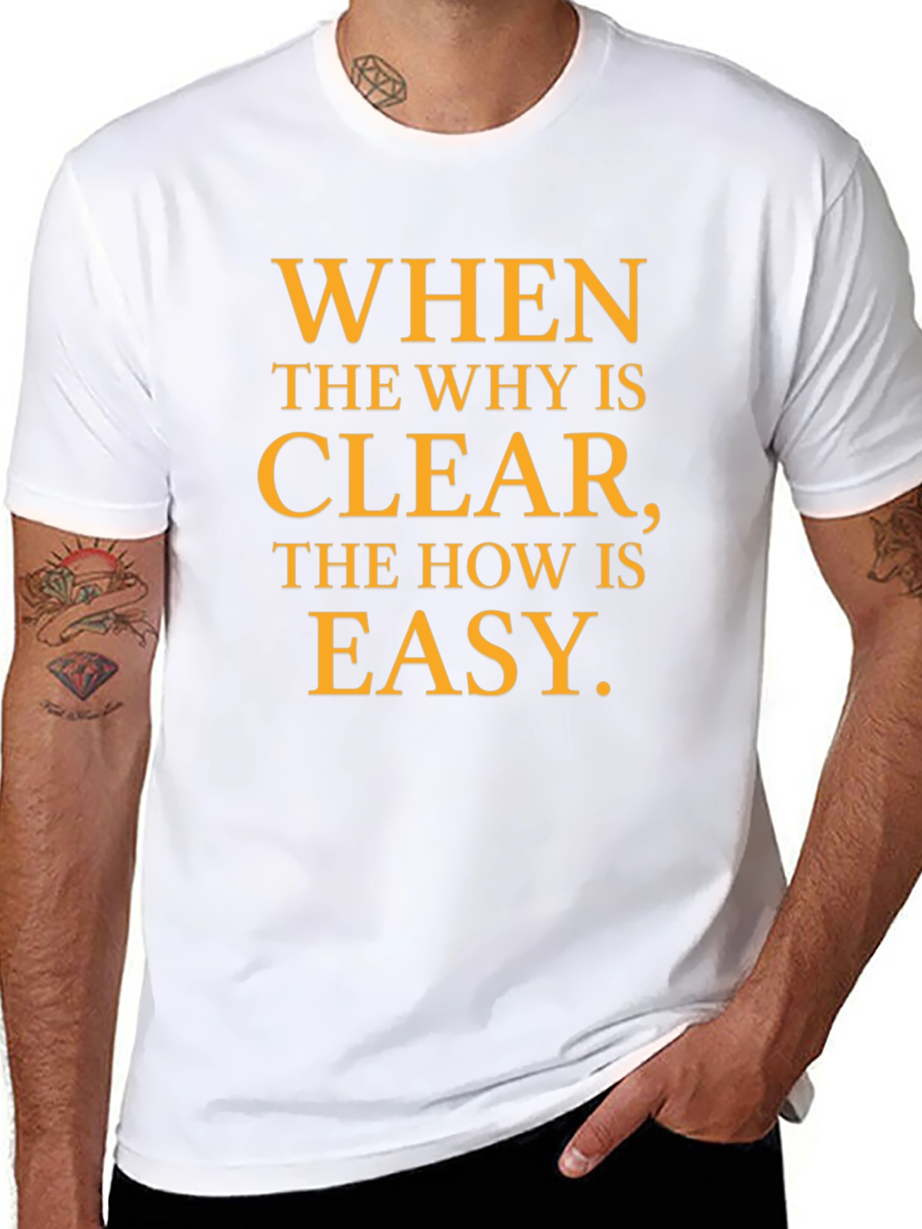 Inspirational Motivation T-Shirt - When the Why is Clear