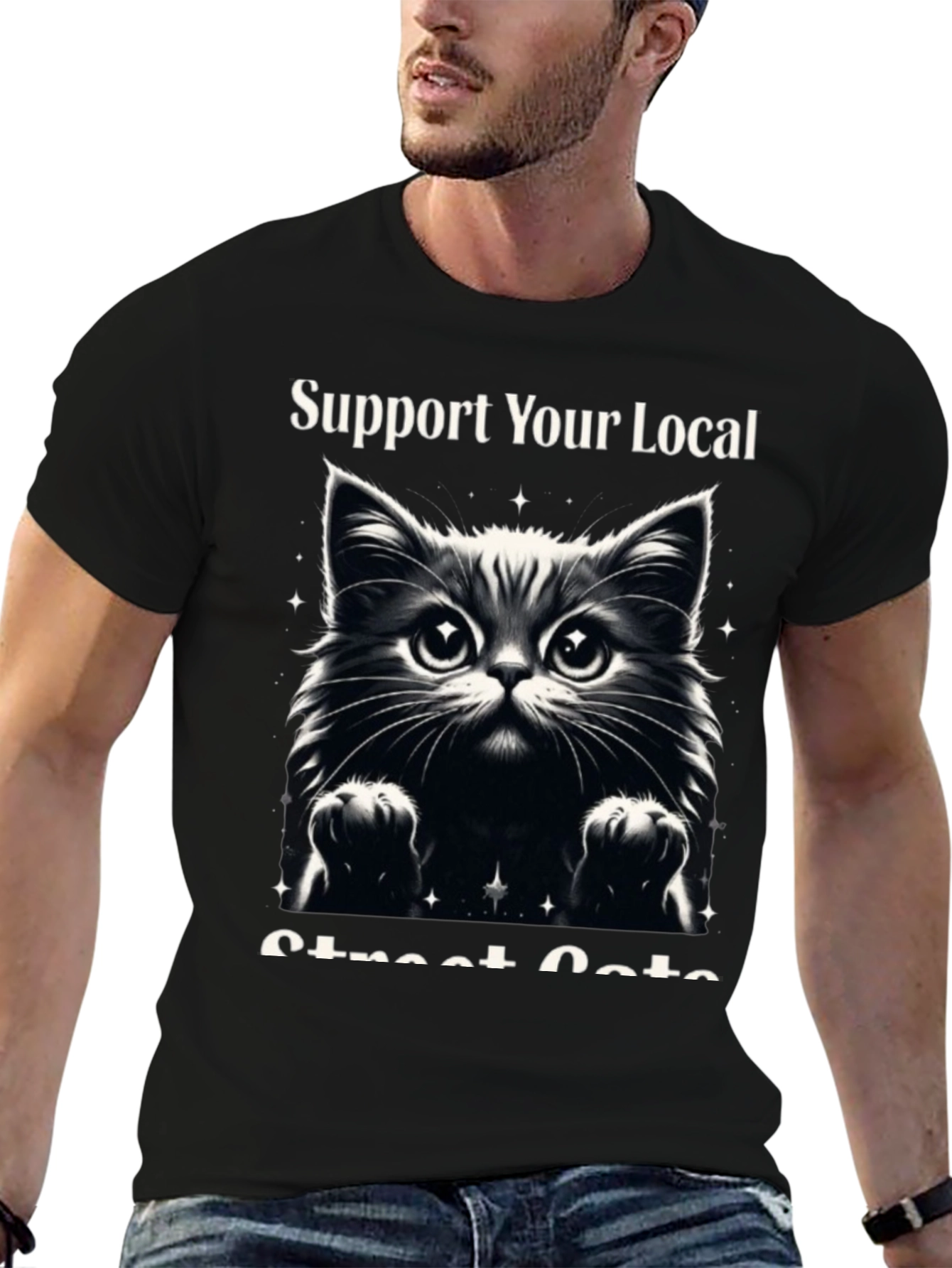 Support Your Local Street Cats Graphic Tee