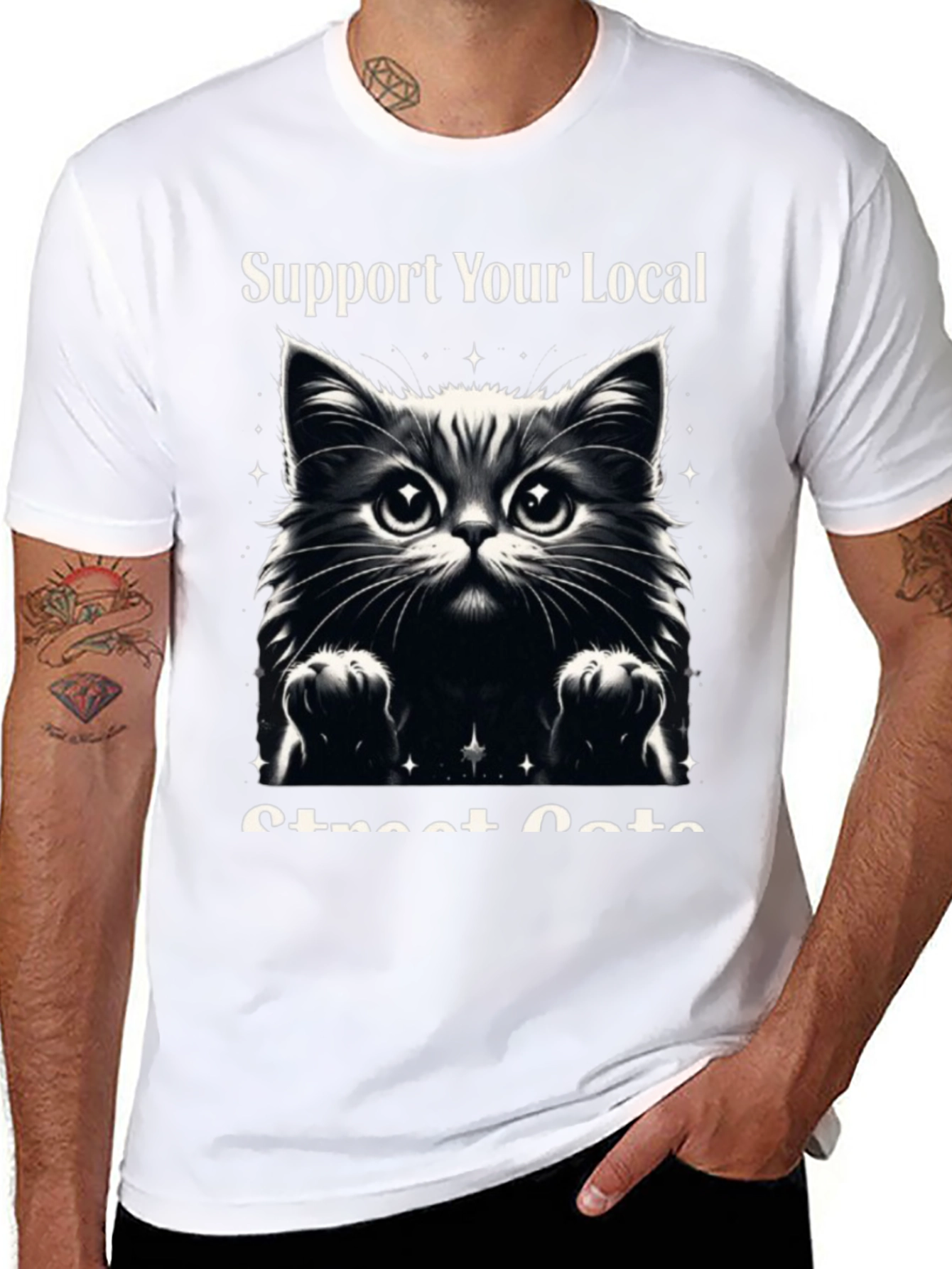 Support Your Local Street Cats Graphic Tee