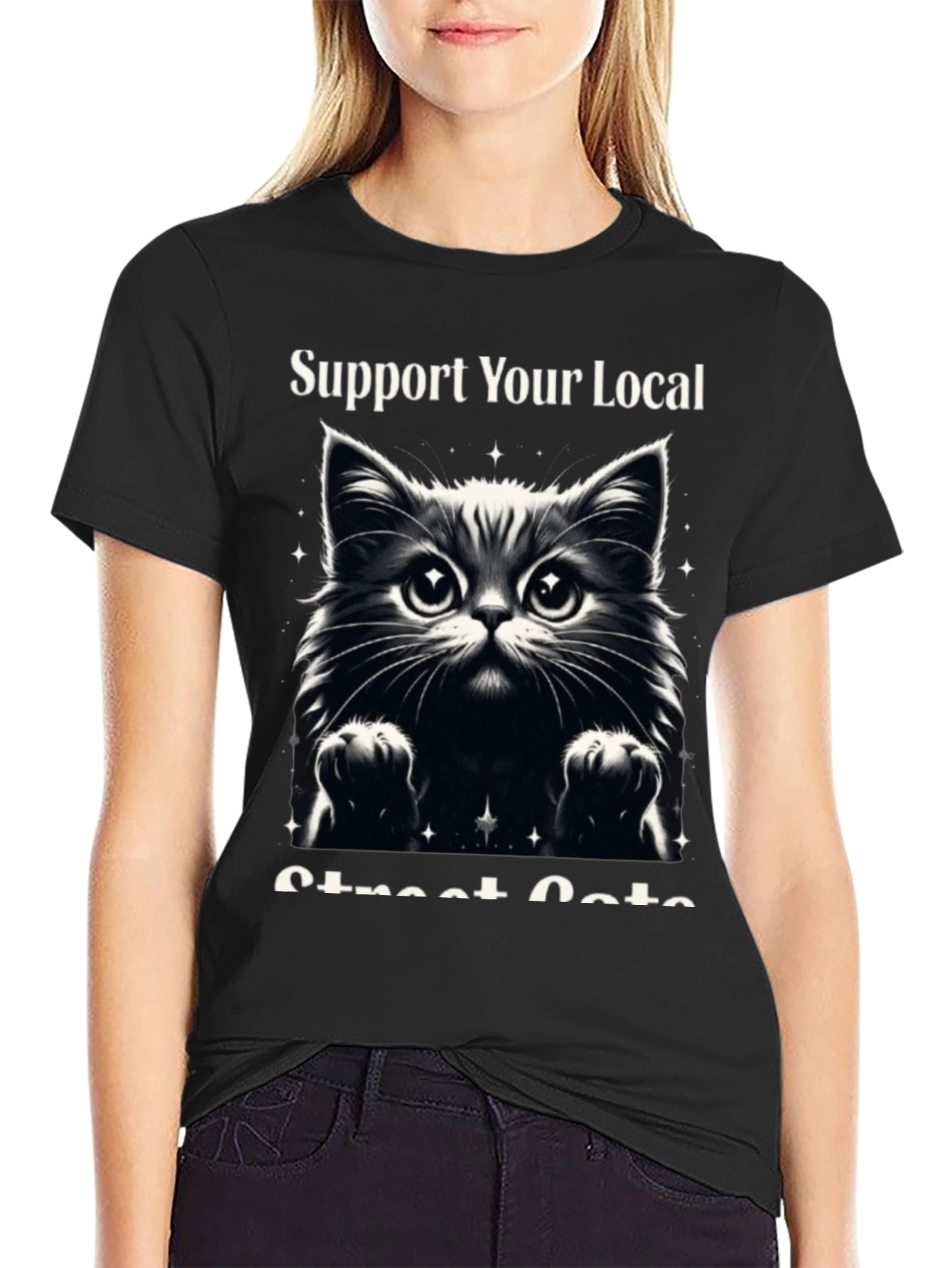 Support Your Local Street Cats Graphic Tee