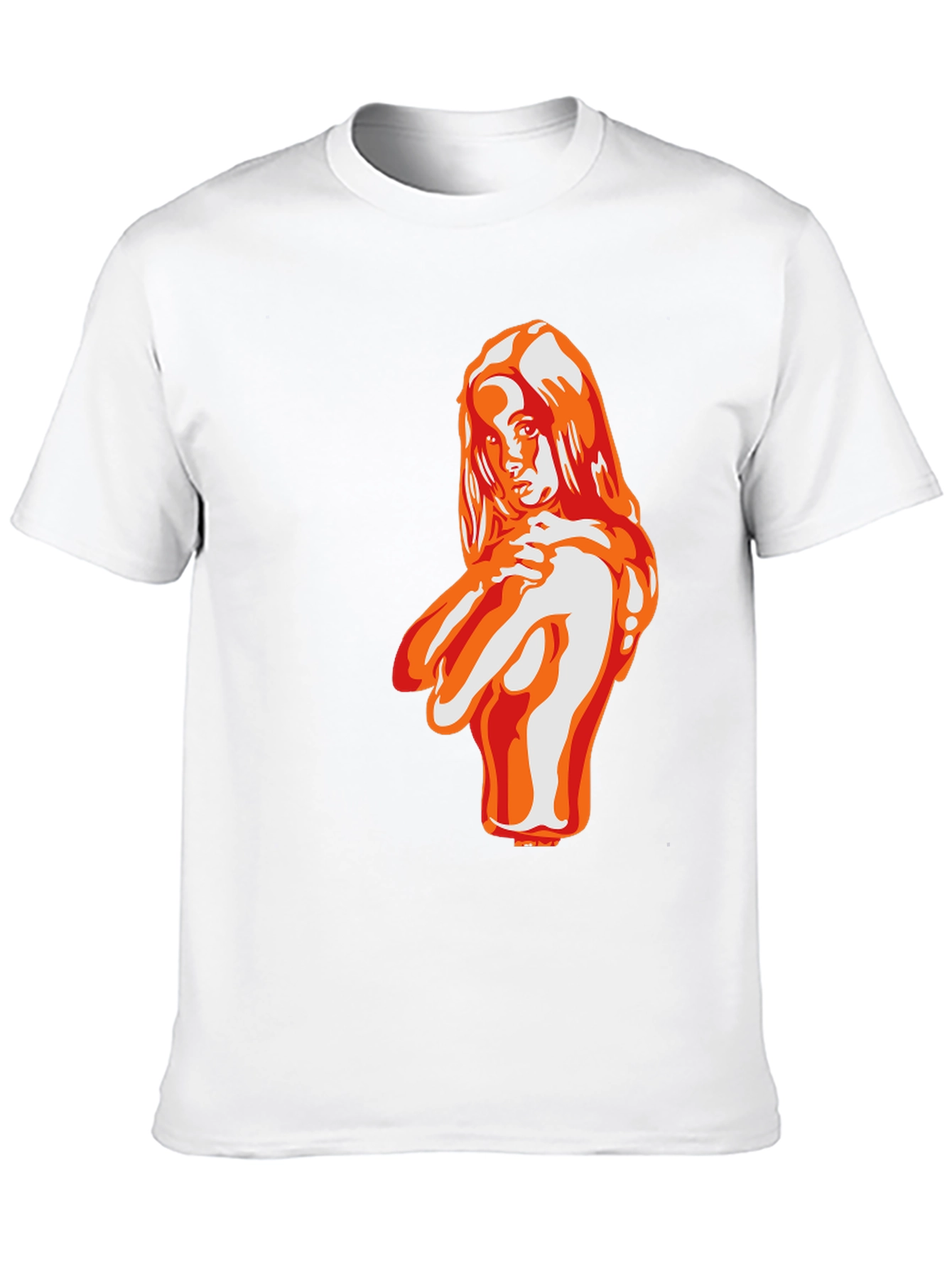 Bold Graphic Tee - Seductive Woman Illustration