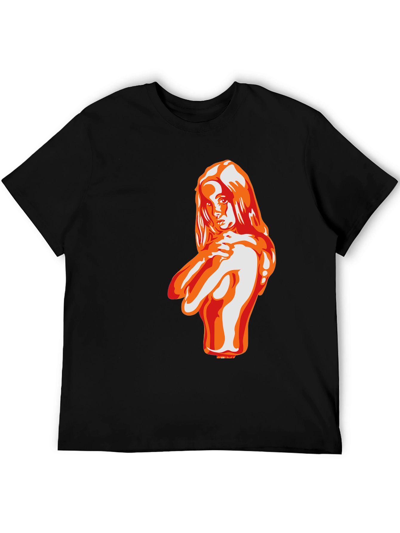 Bold Graphic Tee - Seductive Woman Illustration