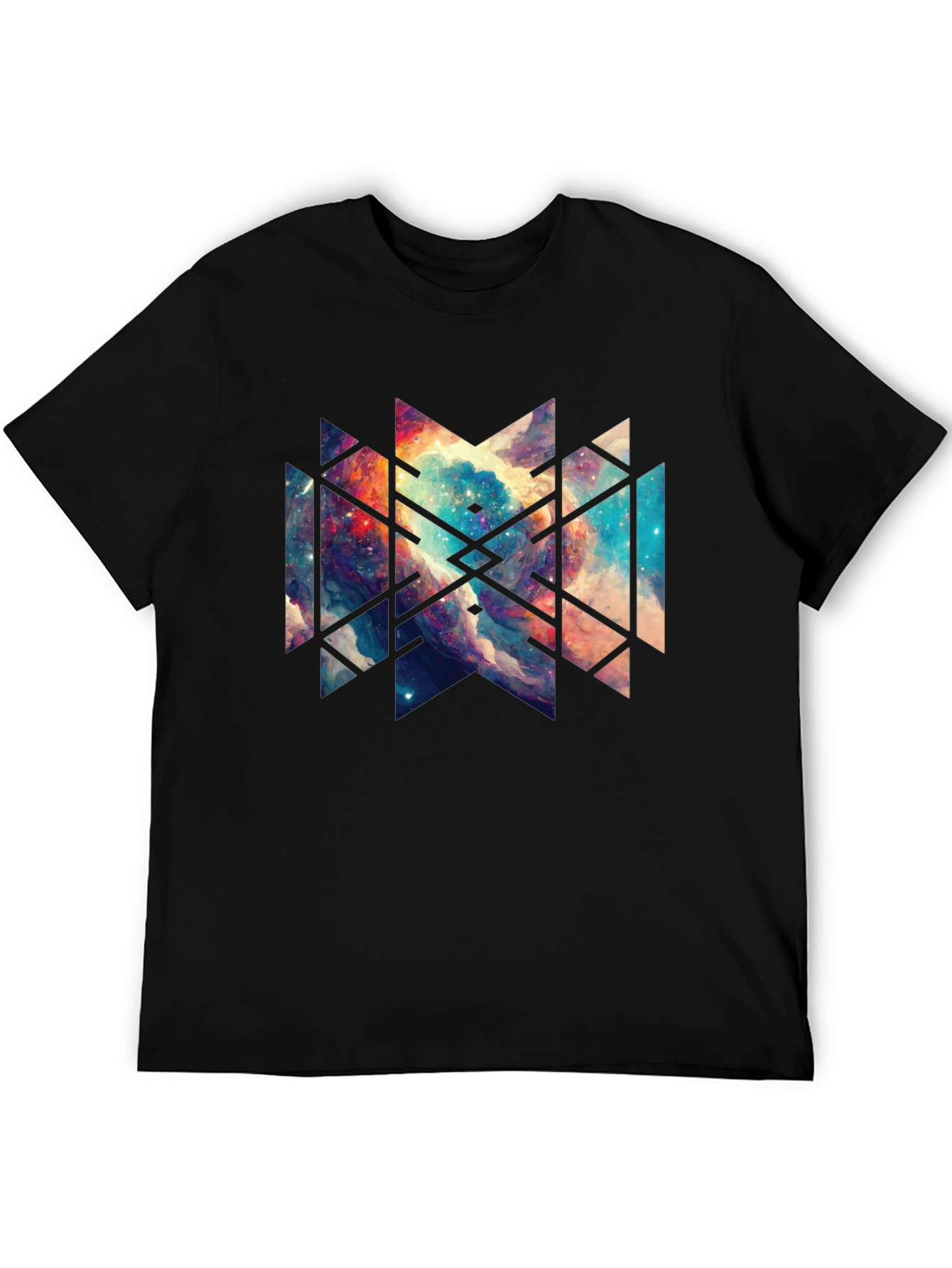 Cosmic Geometry Black T-Shirt