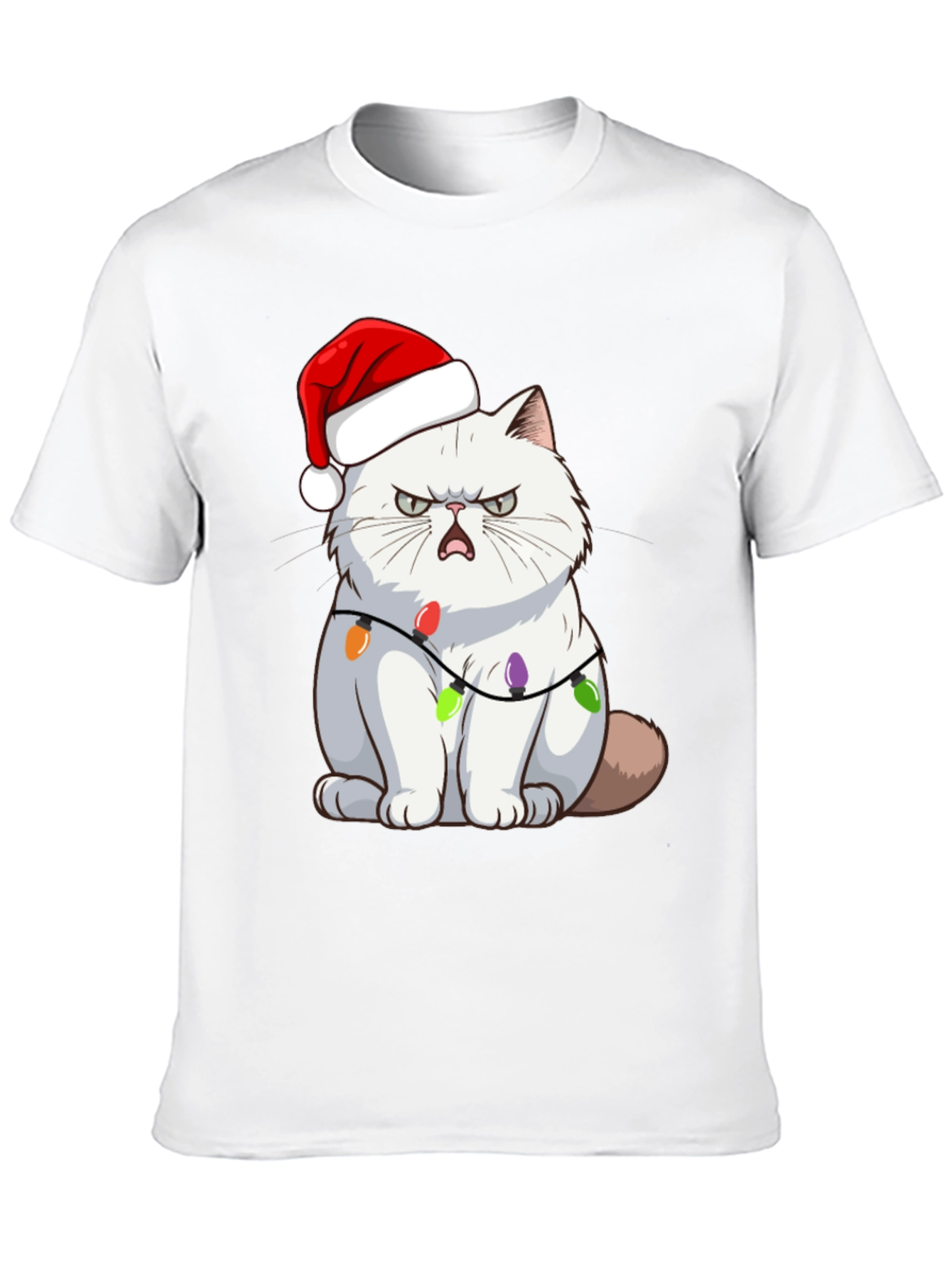 Grumpy Cat Christmas Lights T-Shirt