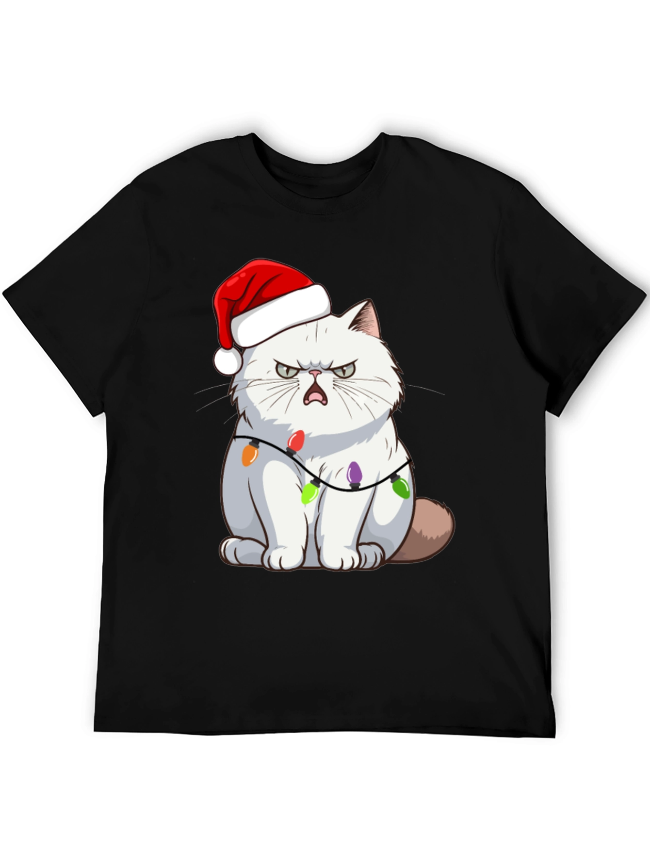 Grumpy Cat Christmas Lights T-Shirt
