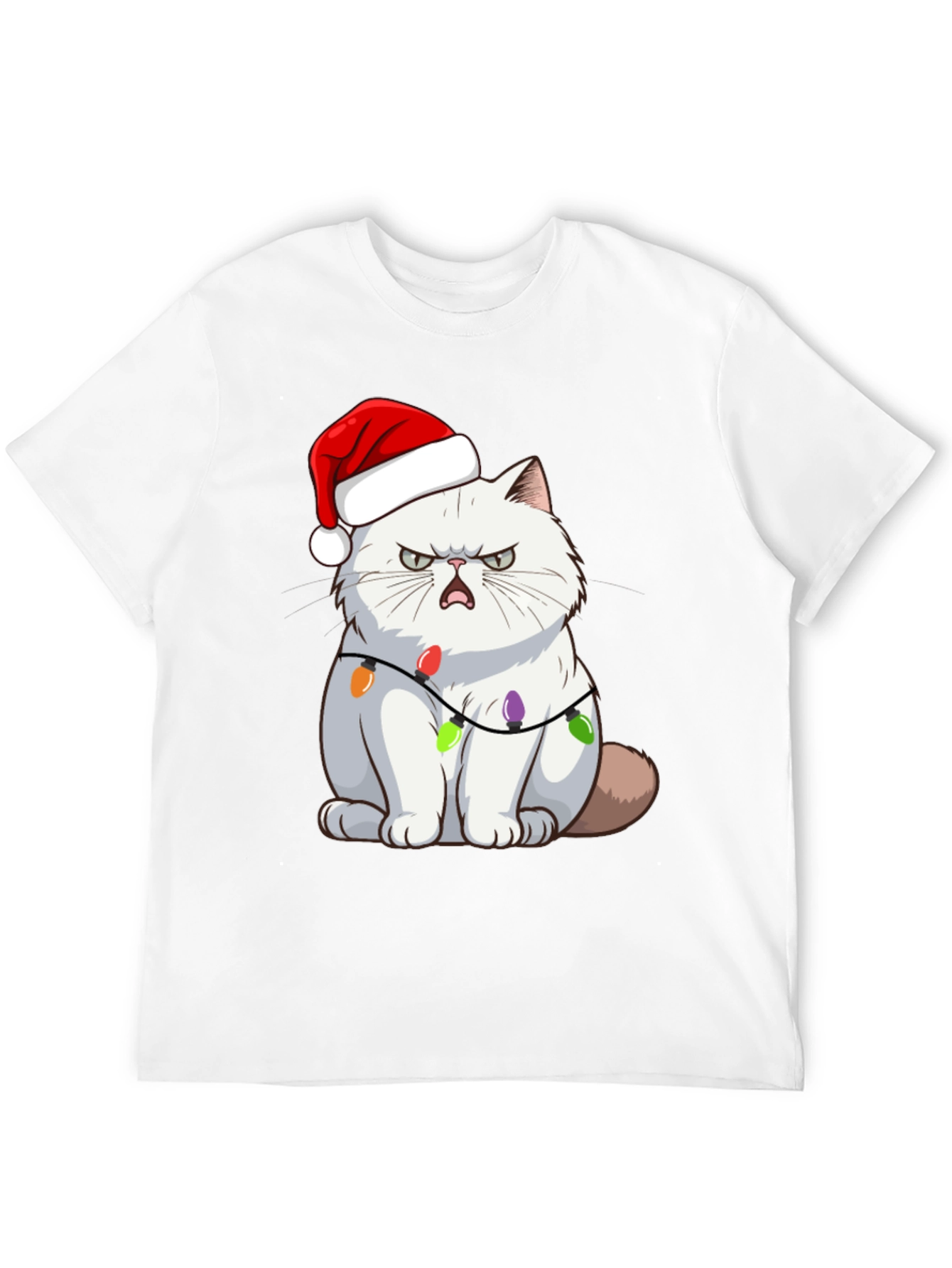 Grumpy Cat Christmas Lights T-Shirt