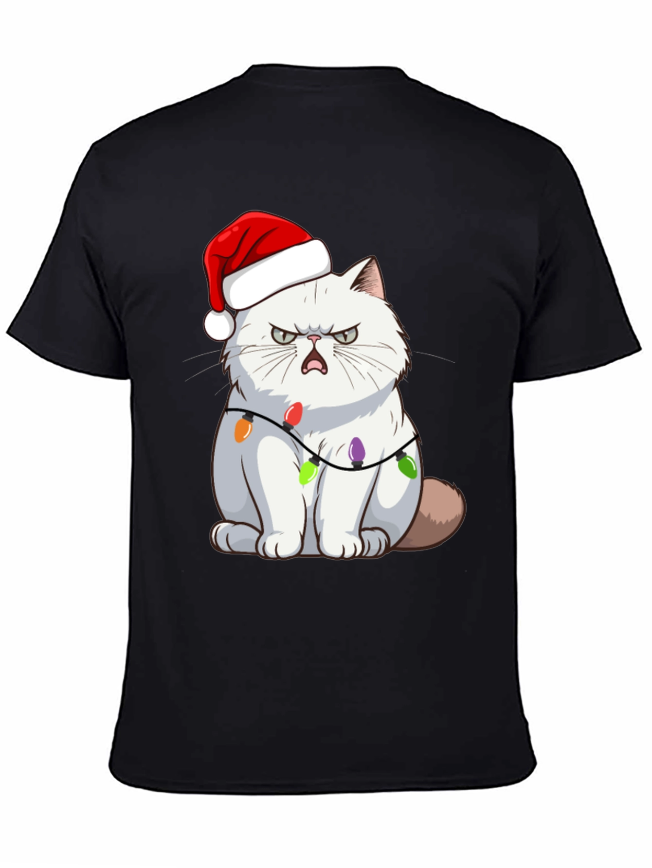 Grumpy Cat Christmas Lights T-Shirt