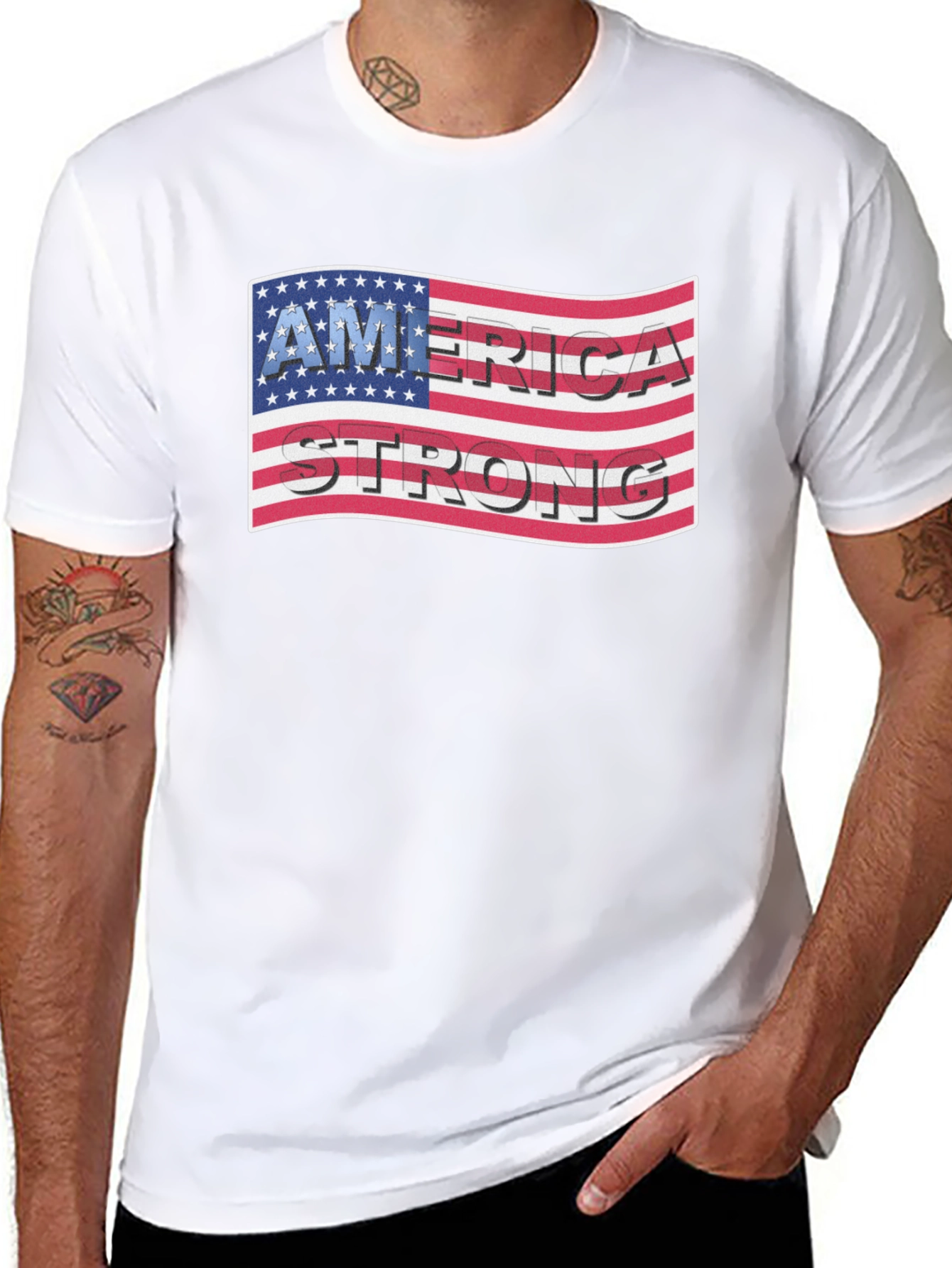 America Strong Patriotic T-Shirt