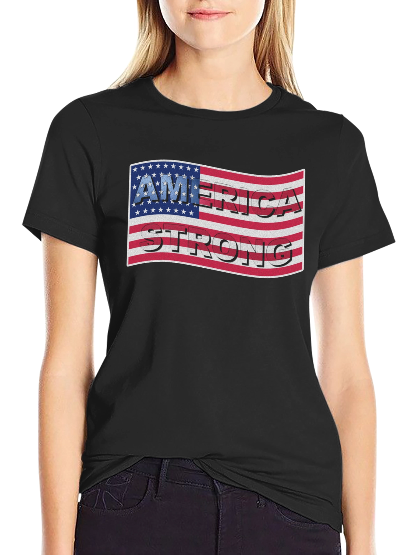 America Strong Patriotic T-Shirt