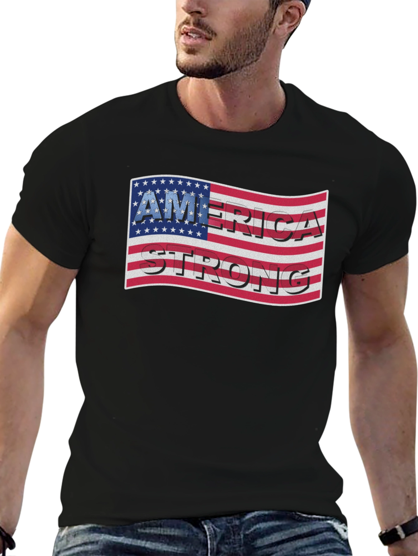America Strong Patriotic T-Shirt