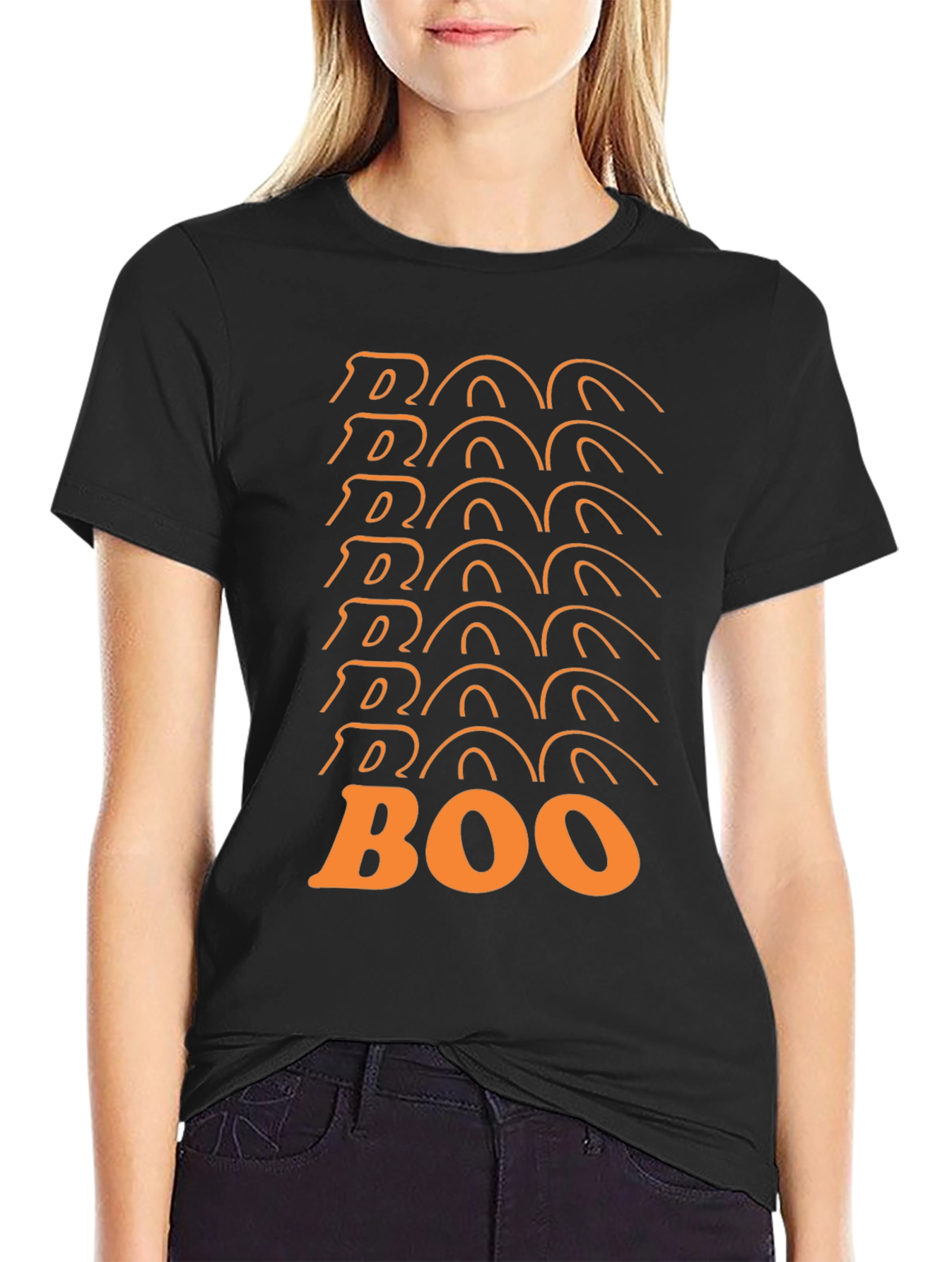 Boo Halloween Graphic T-Shirt