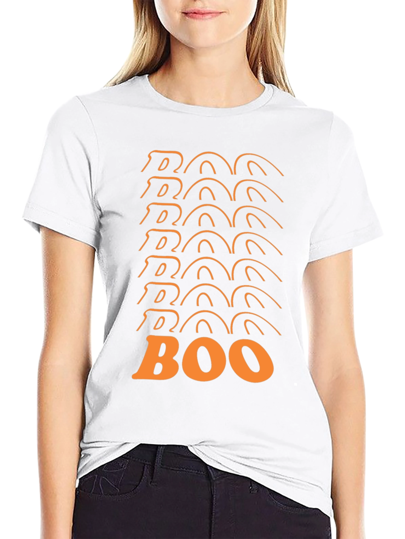 Boo Halloween Graphic T-Shirt