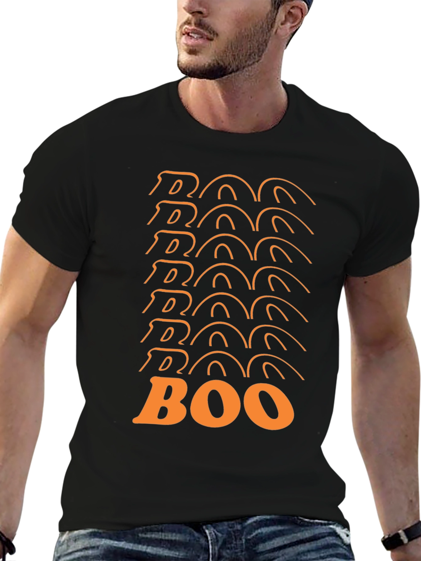Boo Halloween Graphic T-Shirt