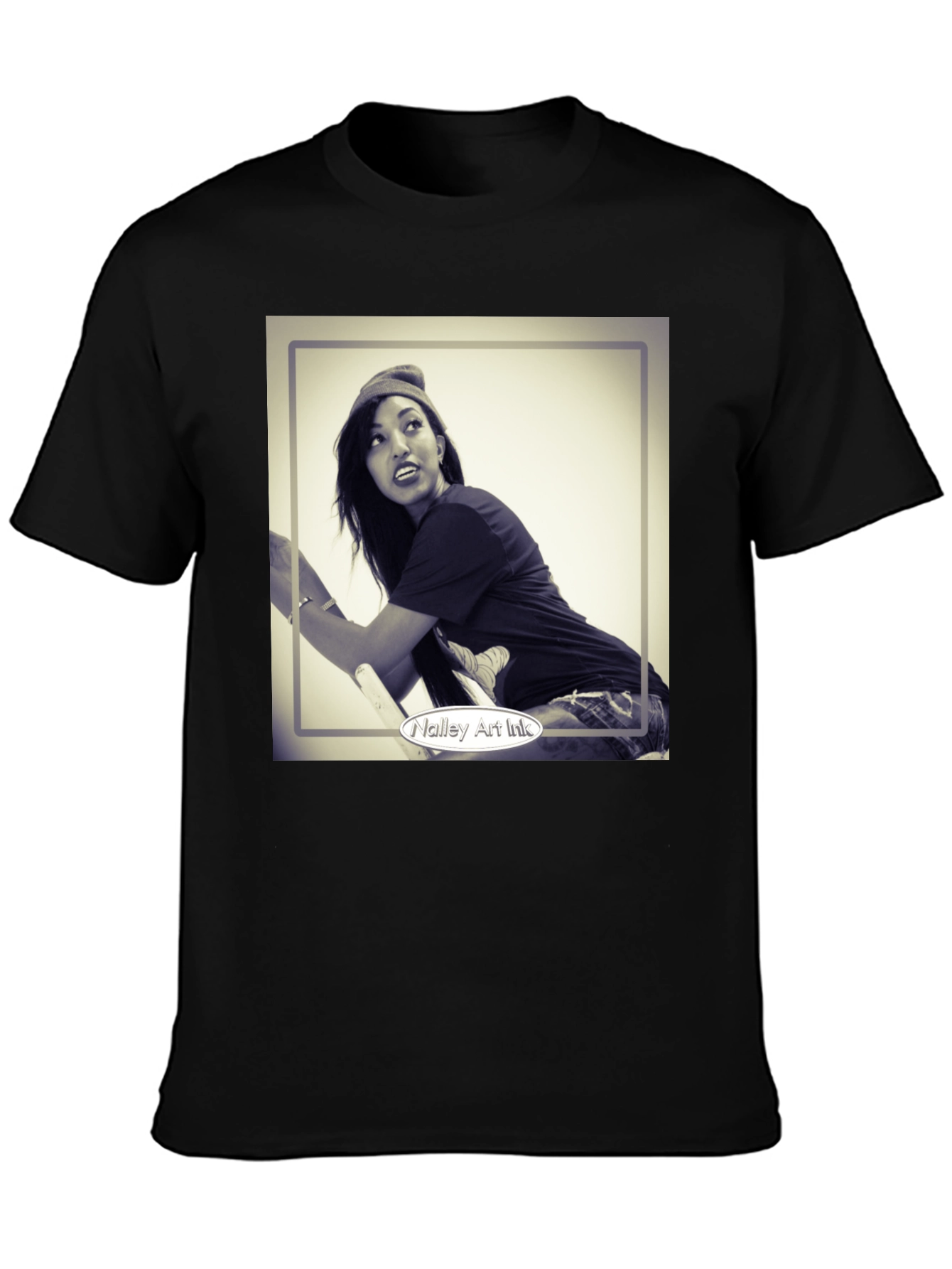 Black Graphic T-Shirt - Nalley Art Ink