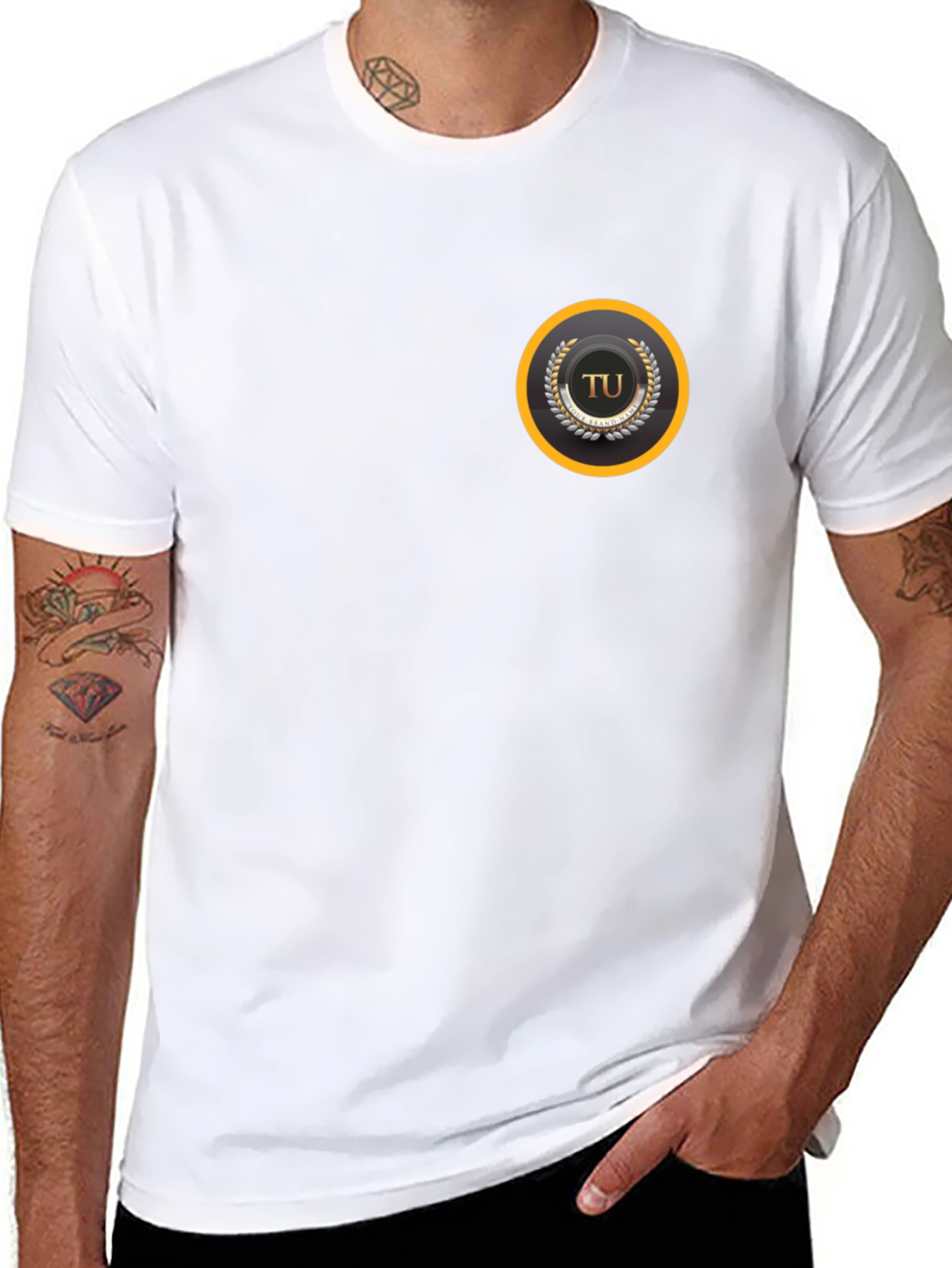 Black Tee with TU Emblem