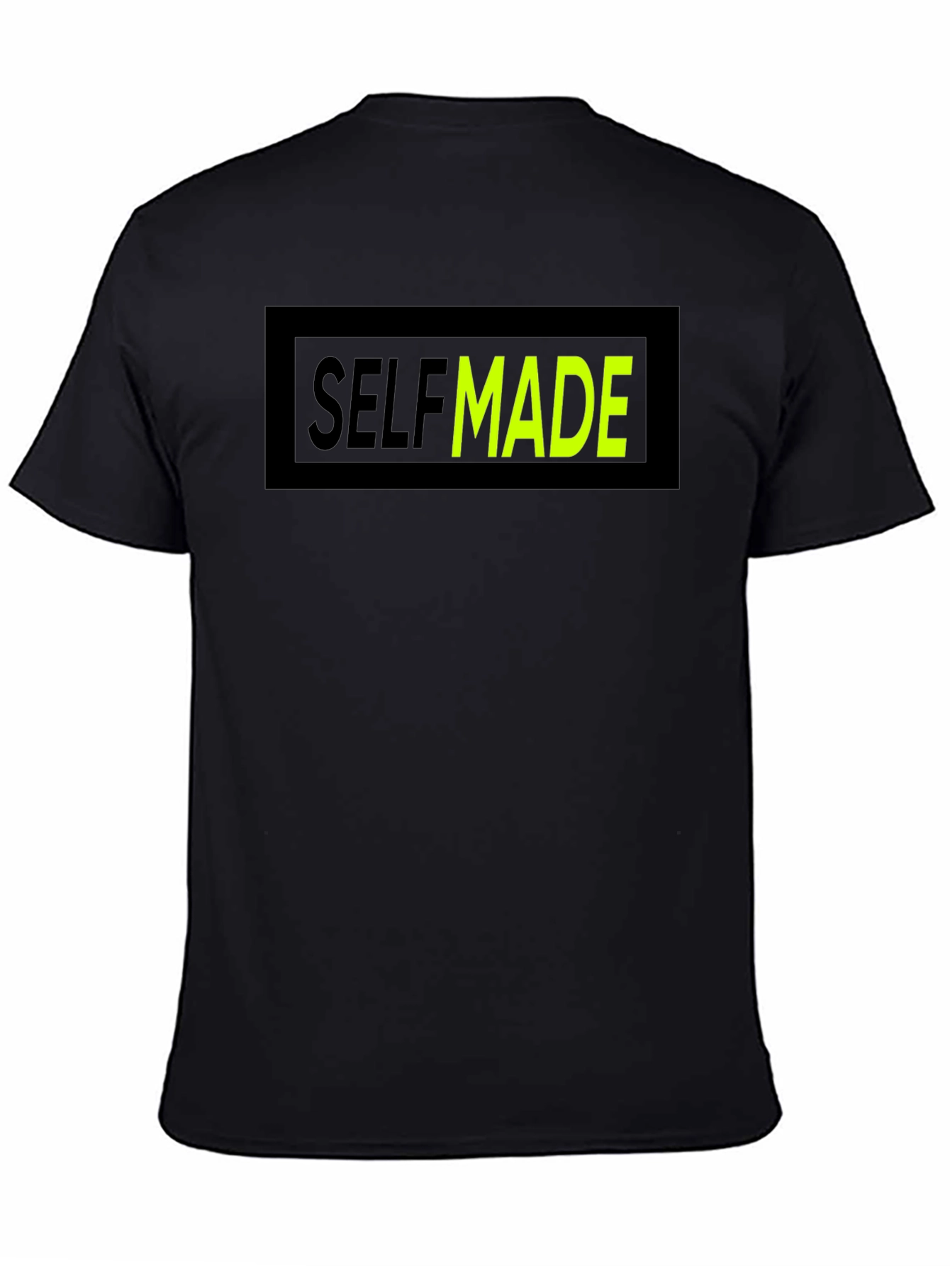 Self Made Graphic T-Shirt - Crew Neck Cotton Tee
