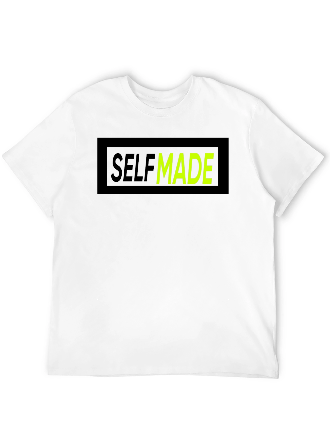 Self Made Graphic T-Shirt - Crew Neck Cotton Tee