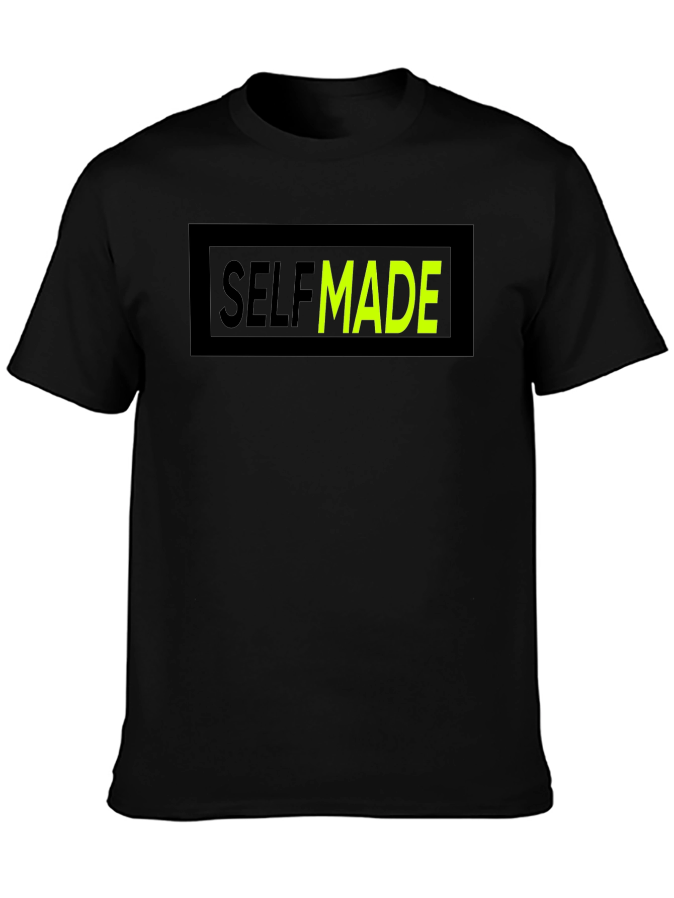 Self Made Graphic T-Shirt - Crew Neck Cotton Tee