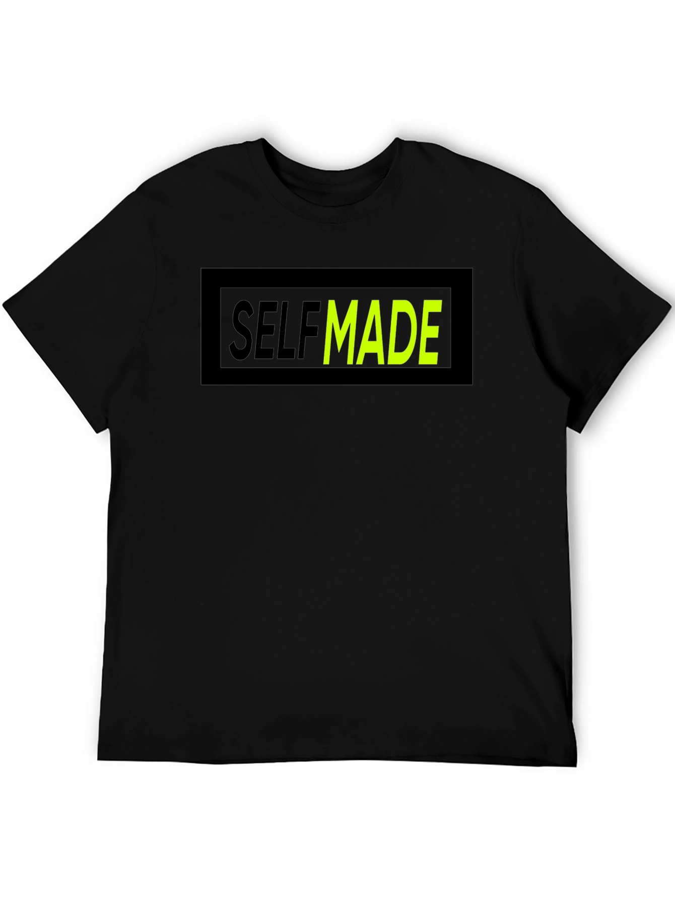 Self Made Graphic T-Shirt - Crew Neck Cotton Tee