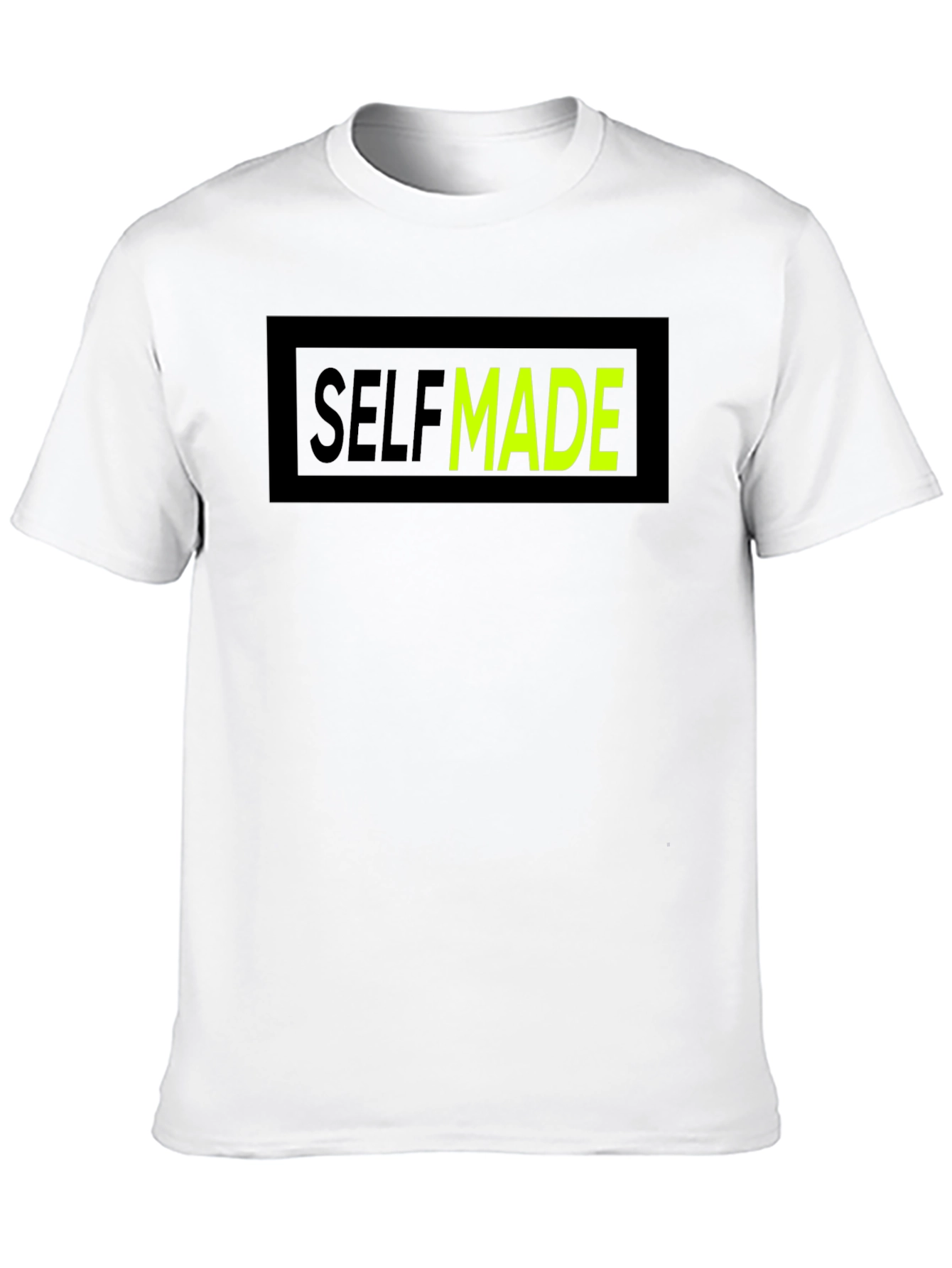 Self Made Graphic T-Shirt - Crew Neck Cotton Tee