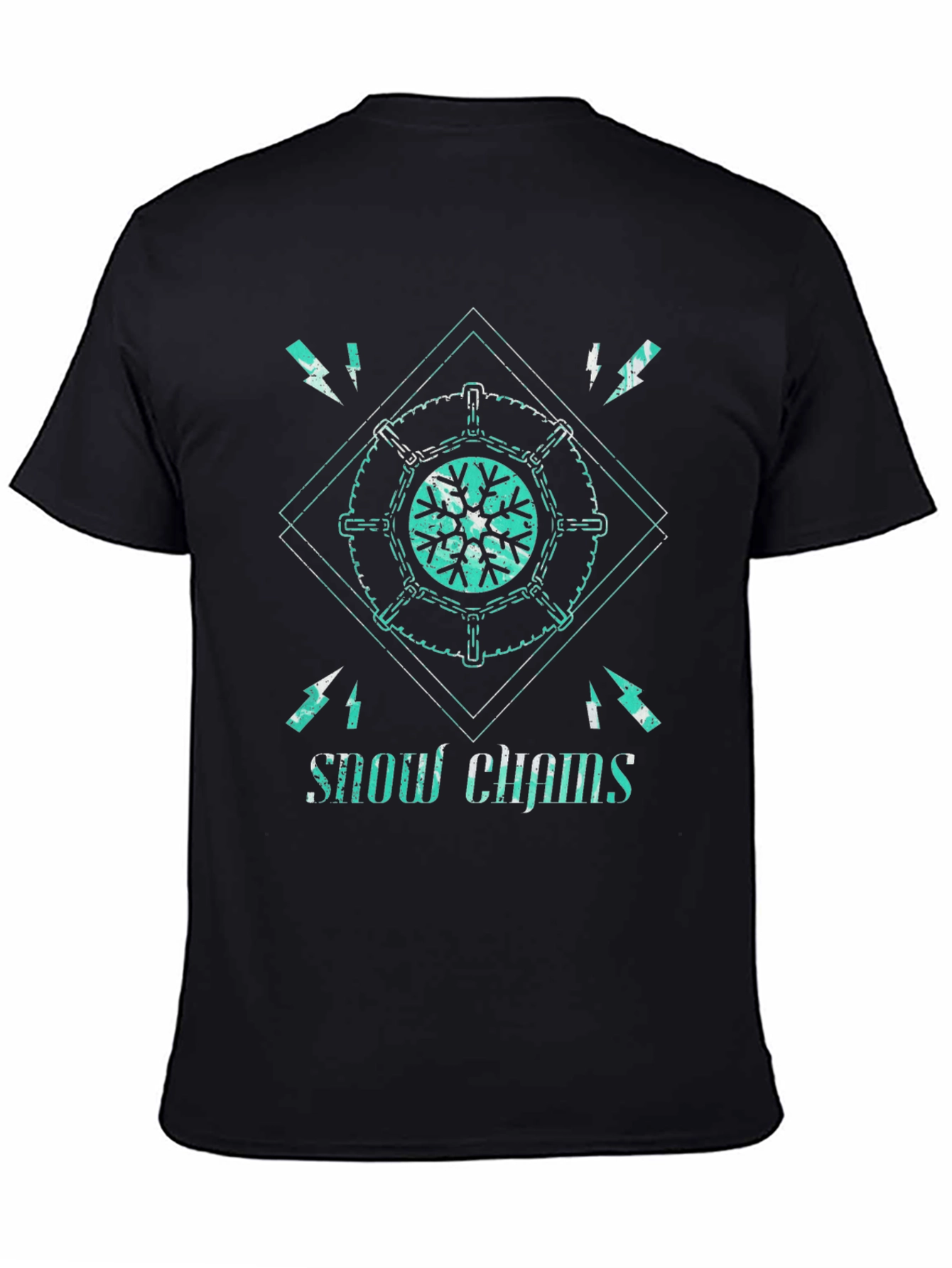 Snow Chains Graphic Tee - Cool Winter Design