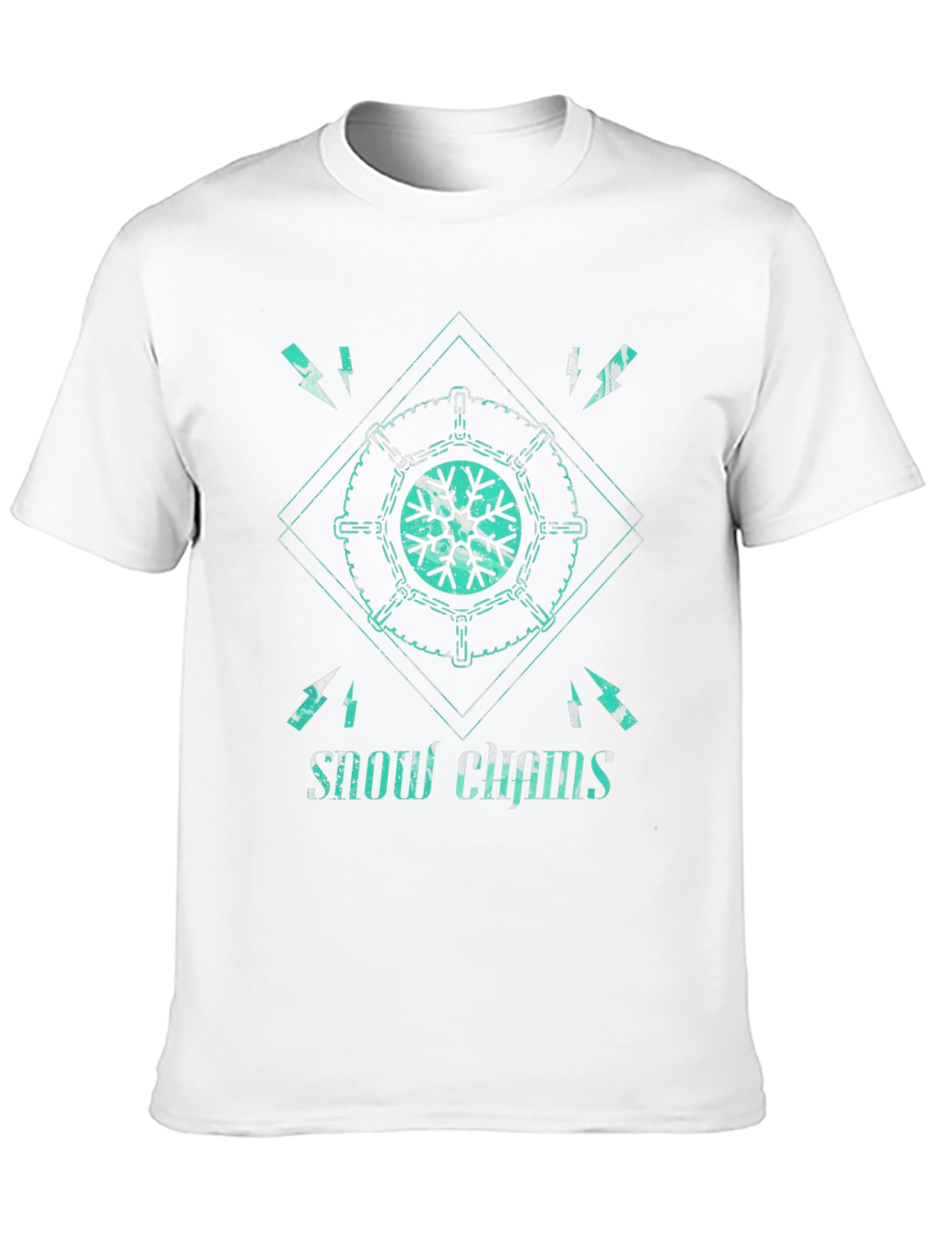 Snow Chains Graphic Tee - Cool Winter Design