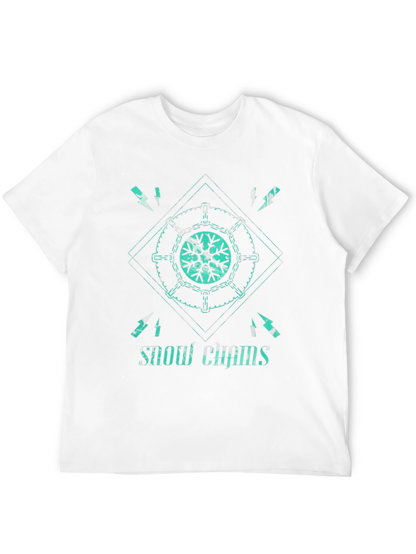 Snow Chains Graphic Tee - Cool Winter Design