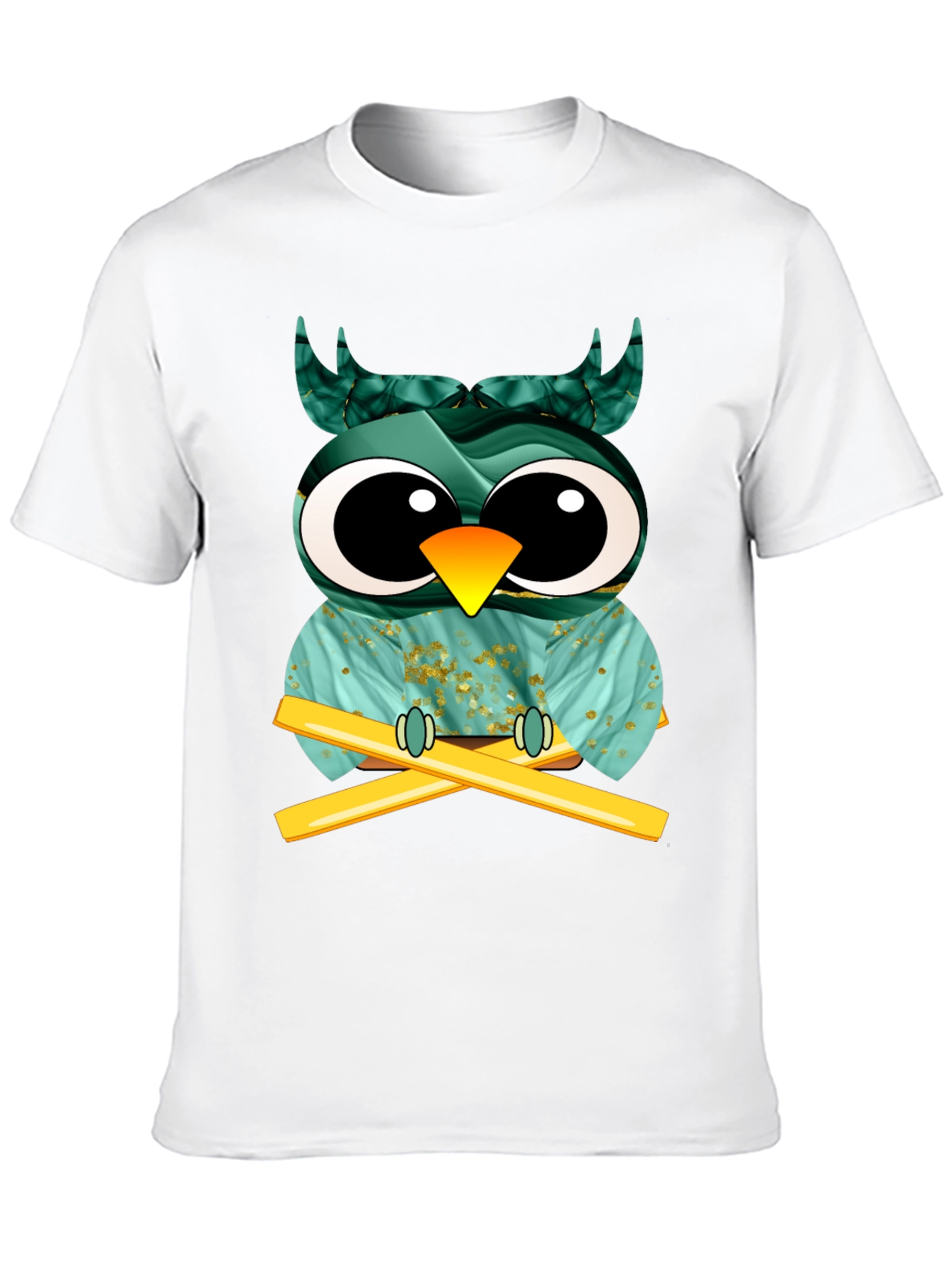 Whimsical Owl Graphic Tee - Unique Design