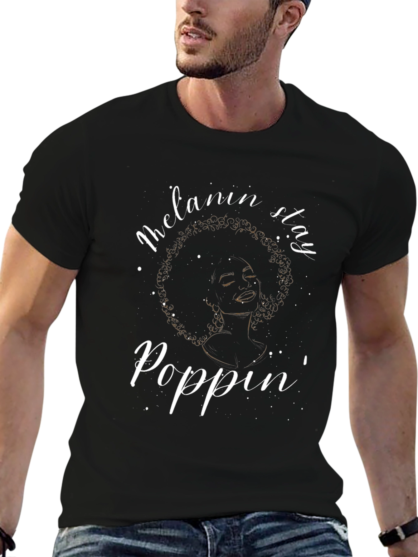 Melanin Stay Poppin Graphic Tee
