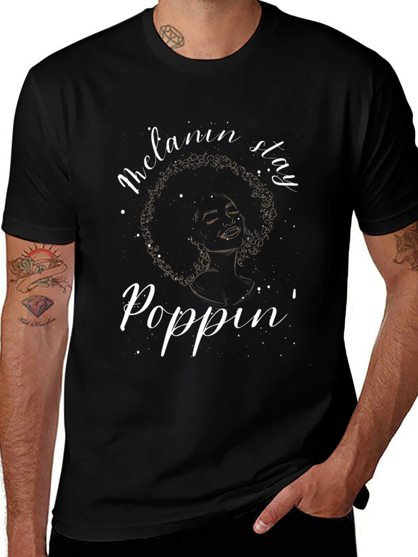 Melanin Stay Poppin Graphic Tee