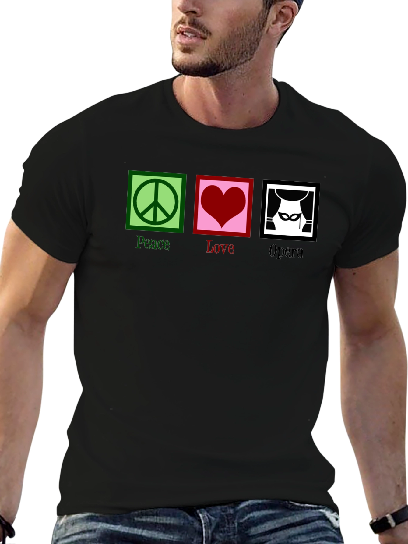 Peace Love Opera Graphic T-Shirt