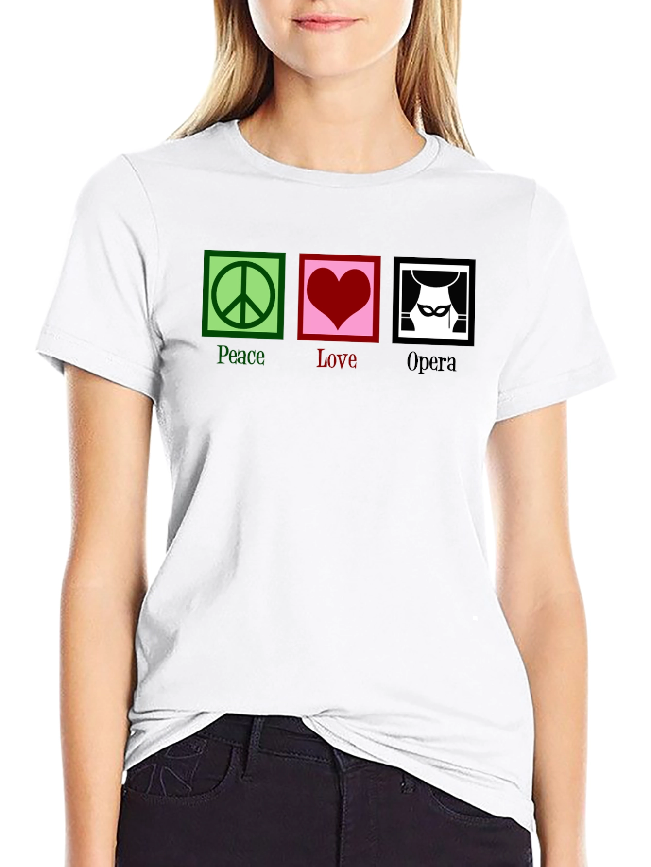 Peace Love Opera Graphic T-Shirt