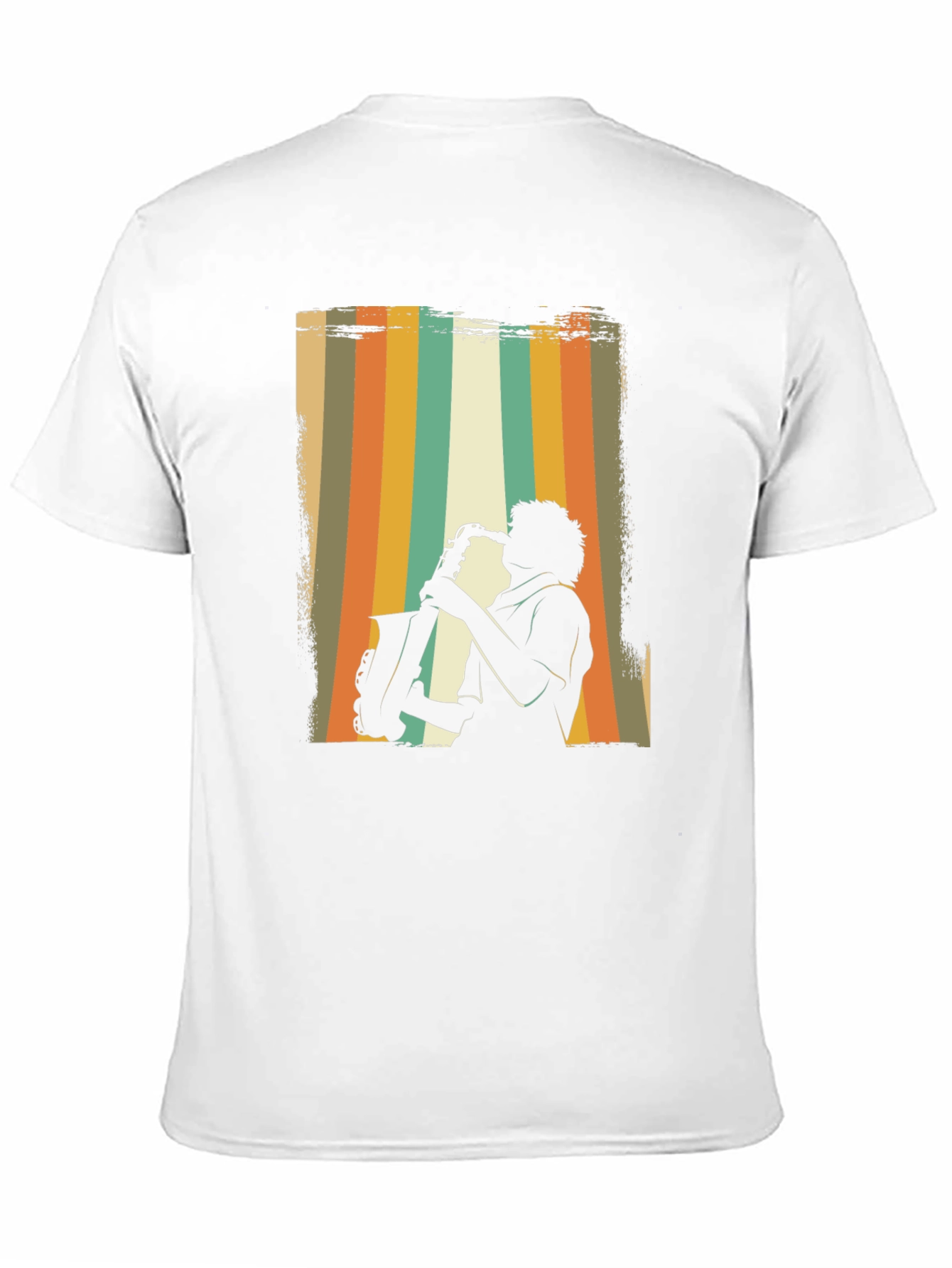 Retro Saxophone Player Graphic T-Shirt