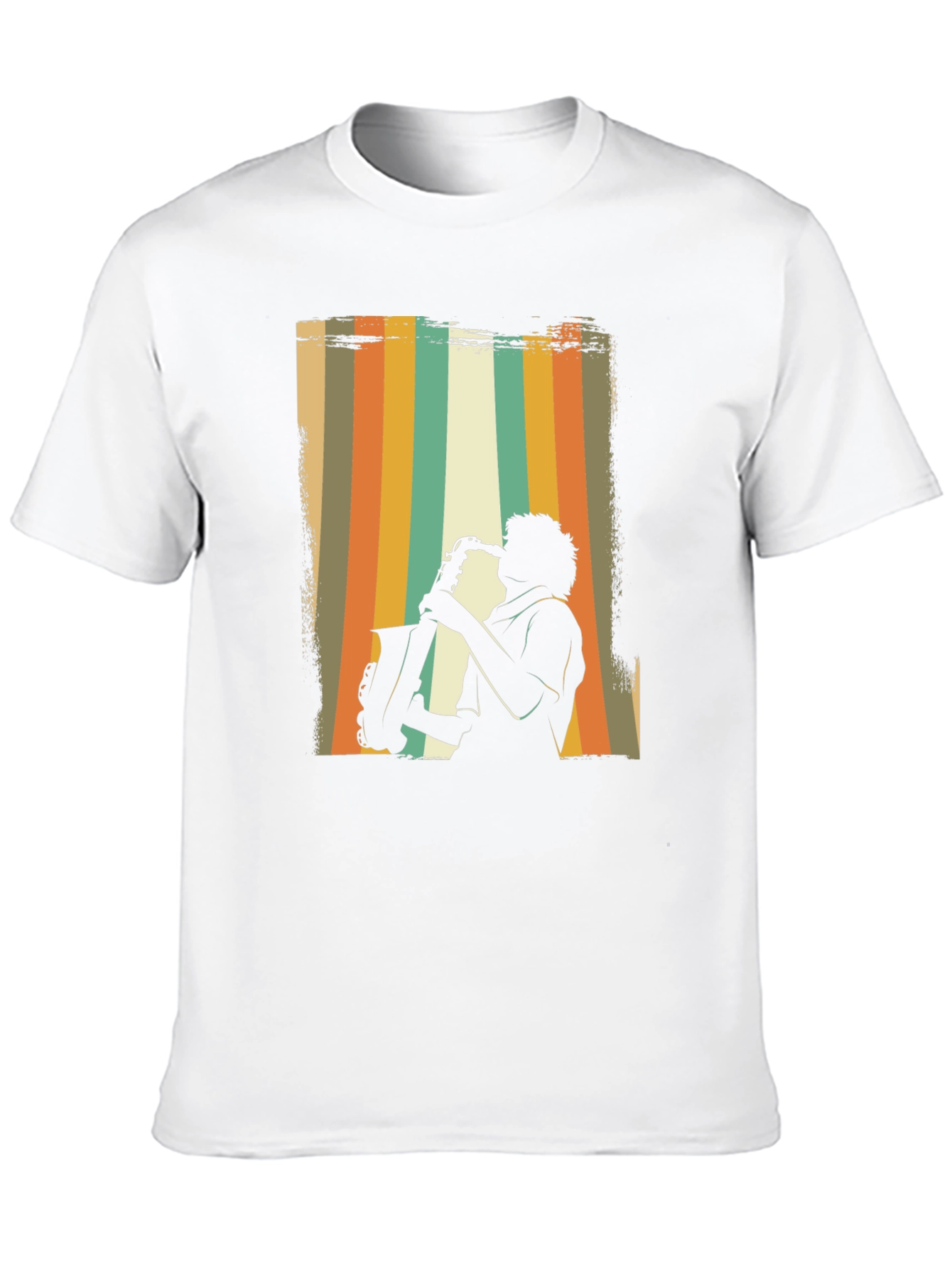 Retro Saxophone Player Graphic T-Shirt