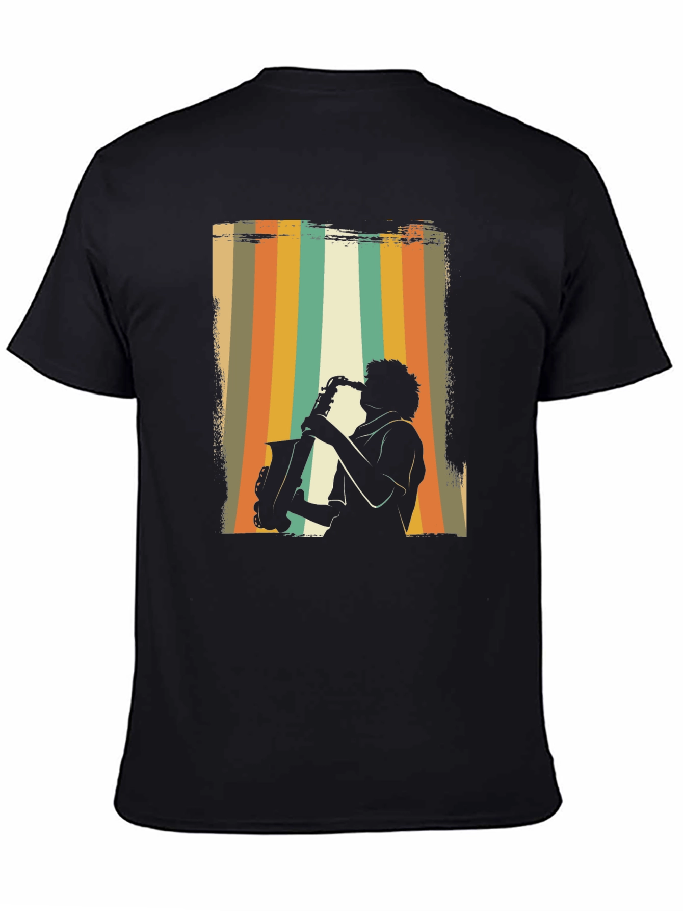 Retro Saxophone Player Graphic T-Shirt