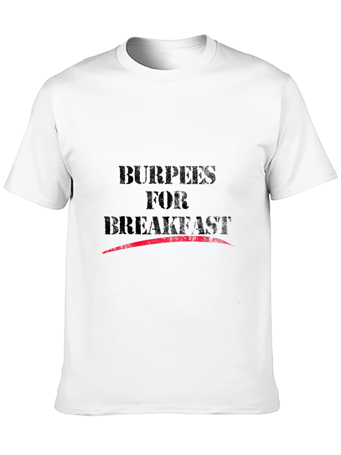 Burpees for Breakfast Black T-Shirt