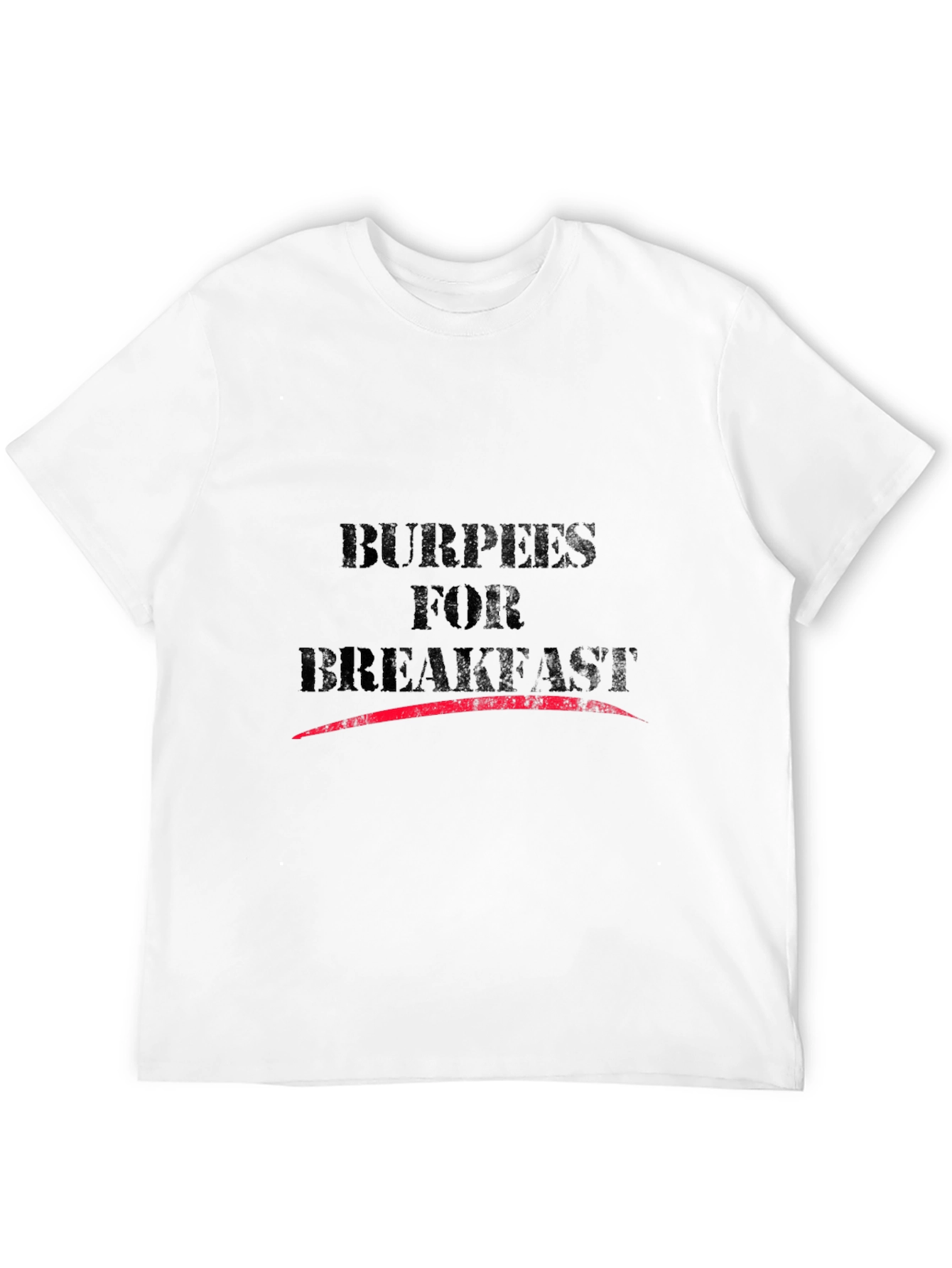 Burpees for Breakfast Black T-Shirt